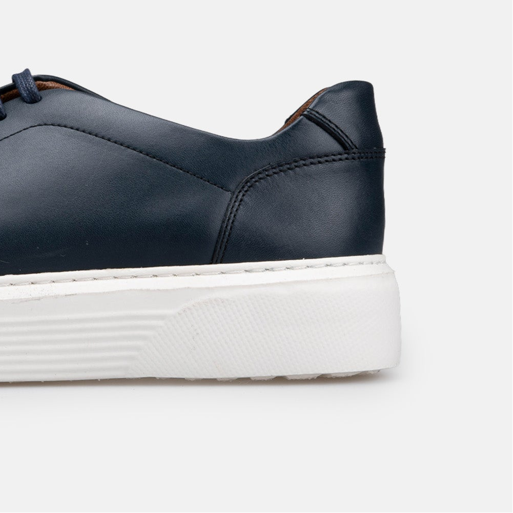 Volzak 5214 basket en cuir bleu