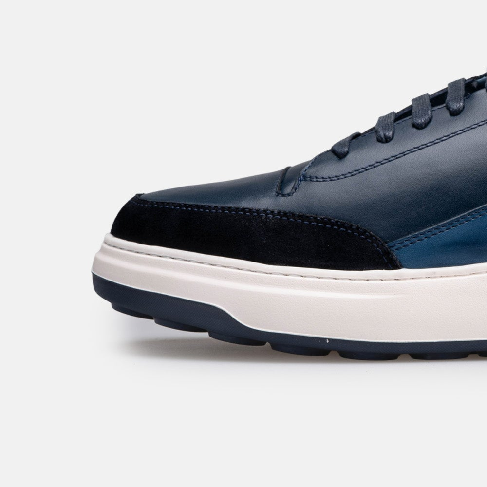 Volzak 6056 basket en cuir Bleu