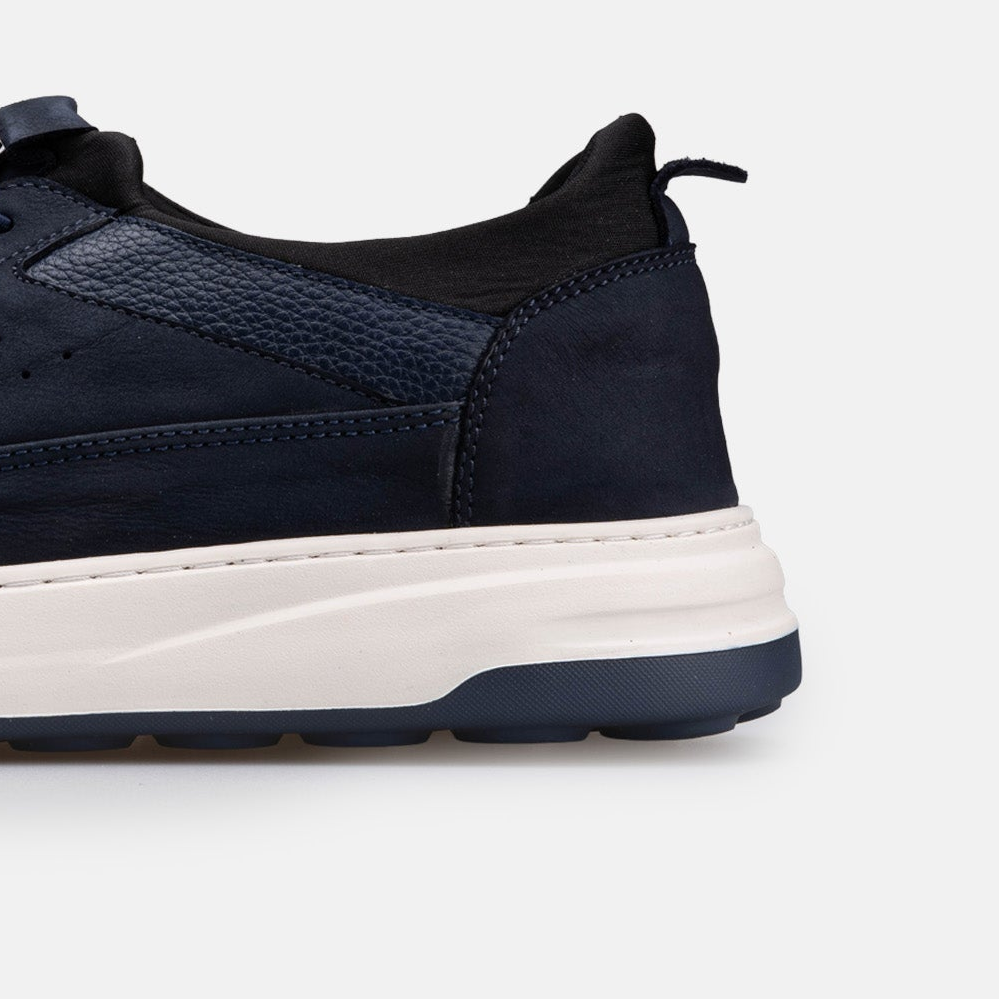 Volzak 317 basket en nubuck Bleu