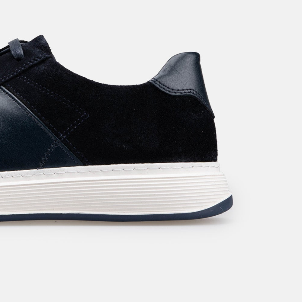 Volzak 7003 basket en daim Bleu