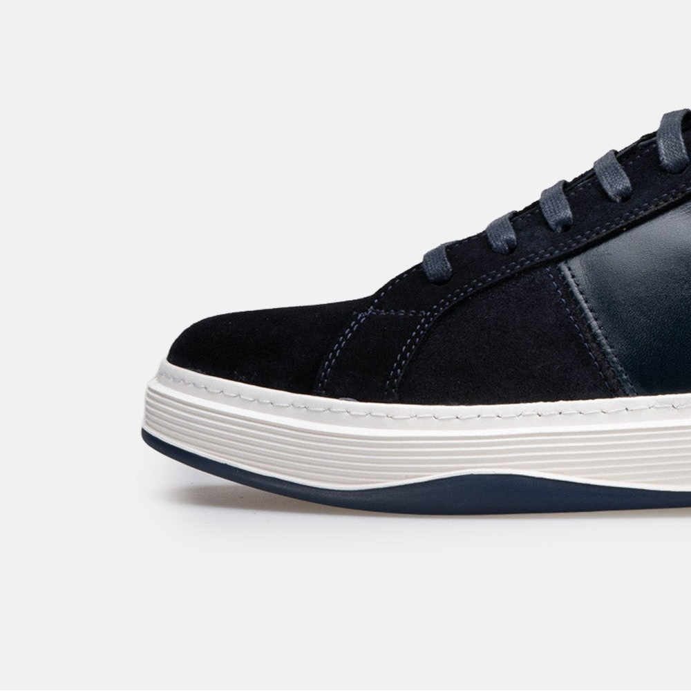 Volzak 7003 basket en daim Bleu