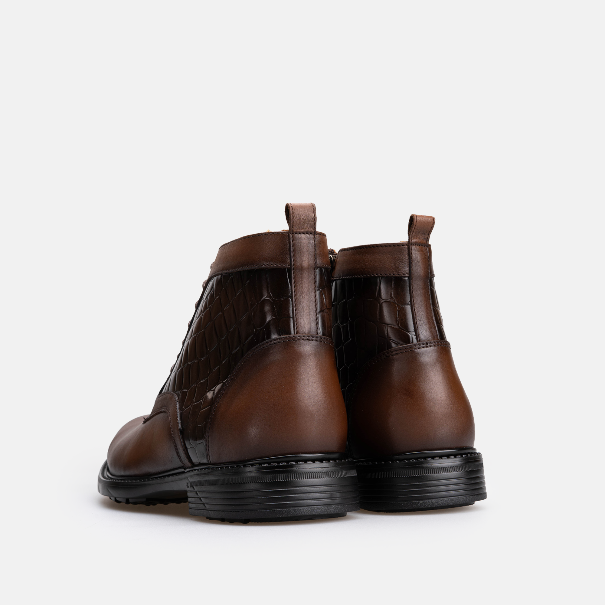 Volzak 5511 Bottine en cuir Marron Vintage