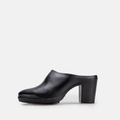 Volzak 686 Sabot à talon en cuir Noir