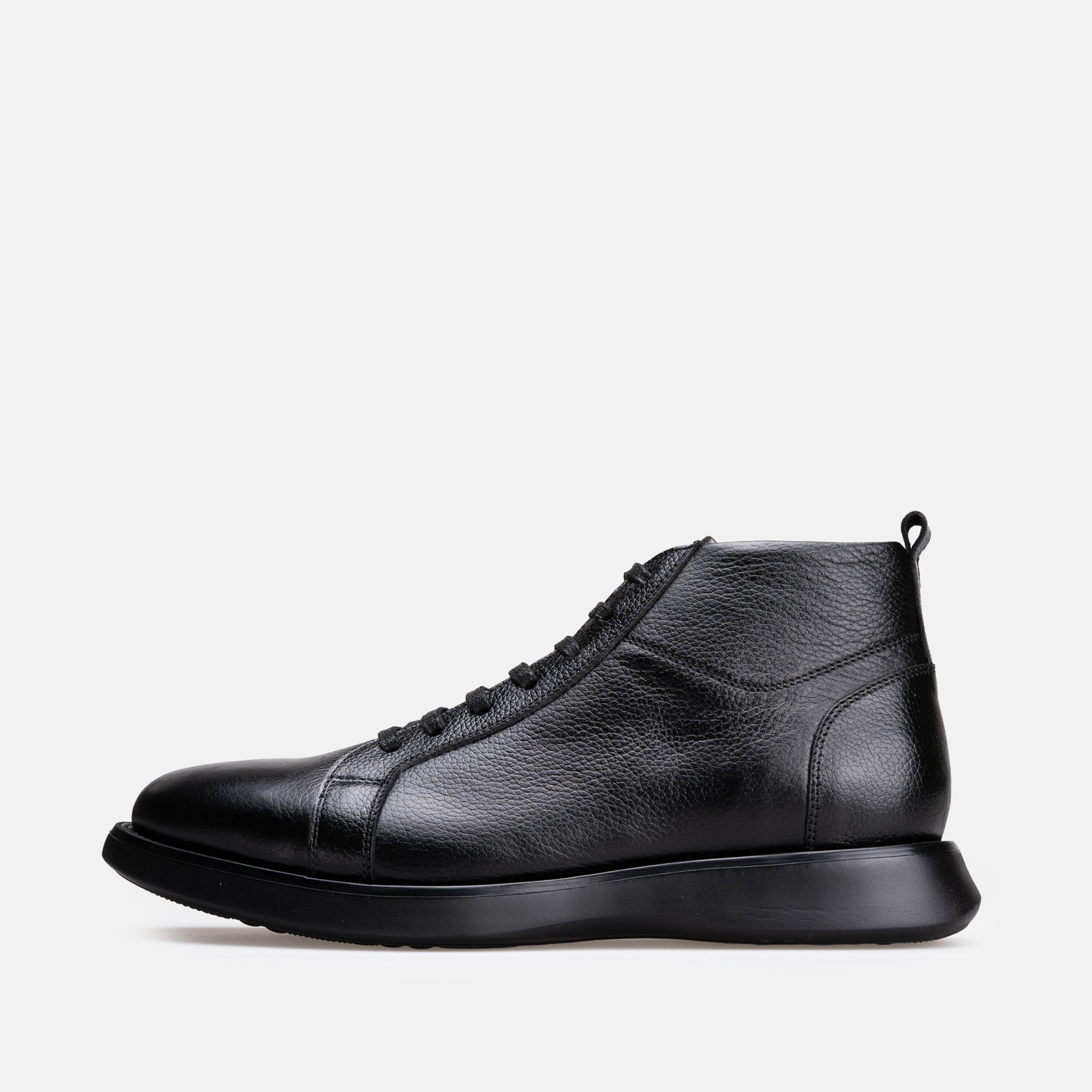 Volzak 5539 Bottine en cuir Noir Grainé