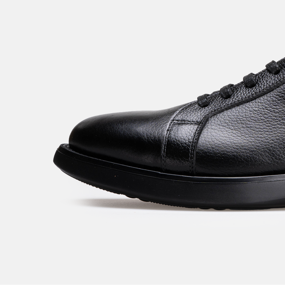 Volzak 5539 Bottine en cuir Noir Grainé