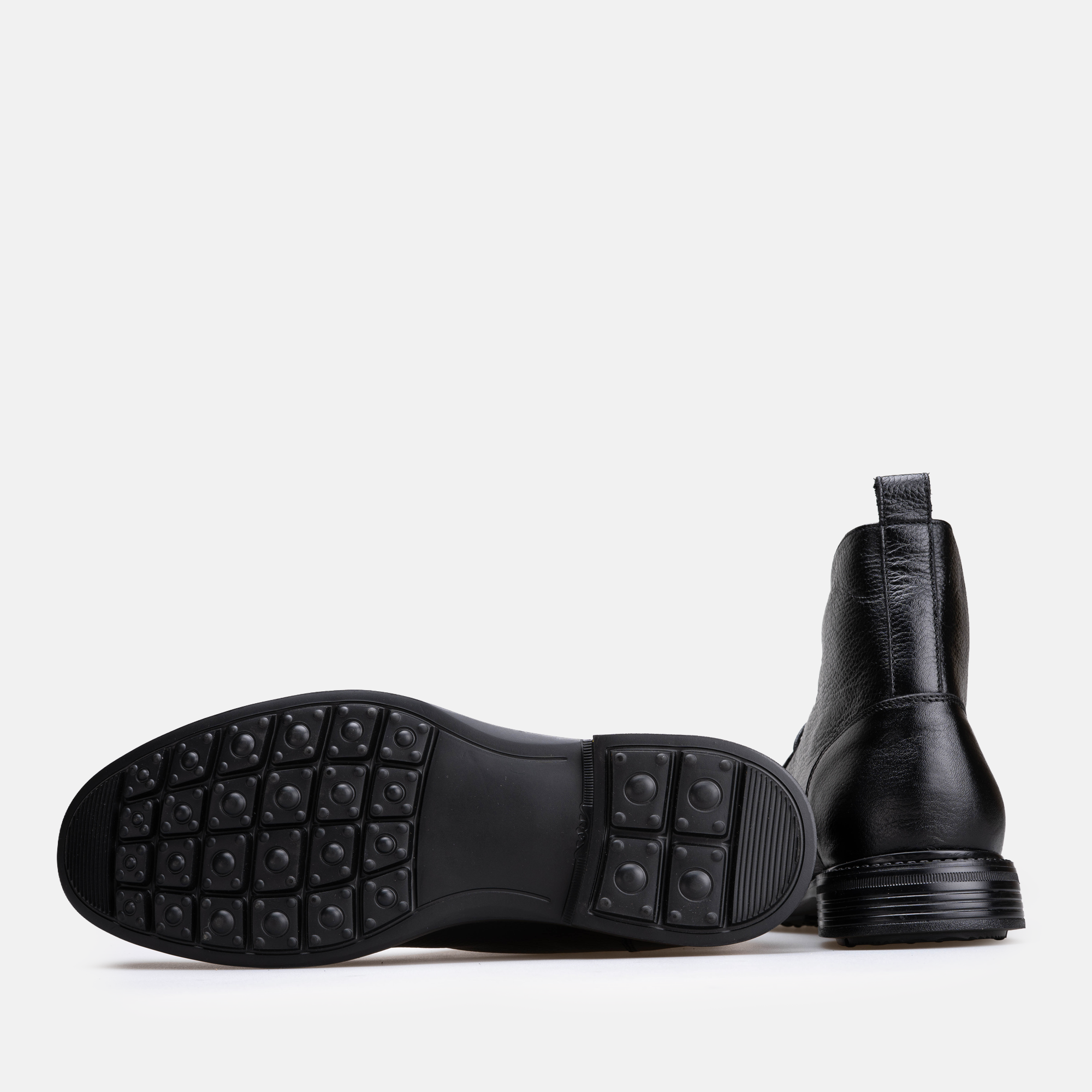 Volzak 5515 Bottine en cuir Noir Grainé