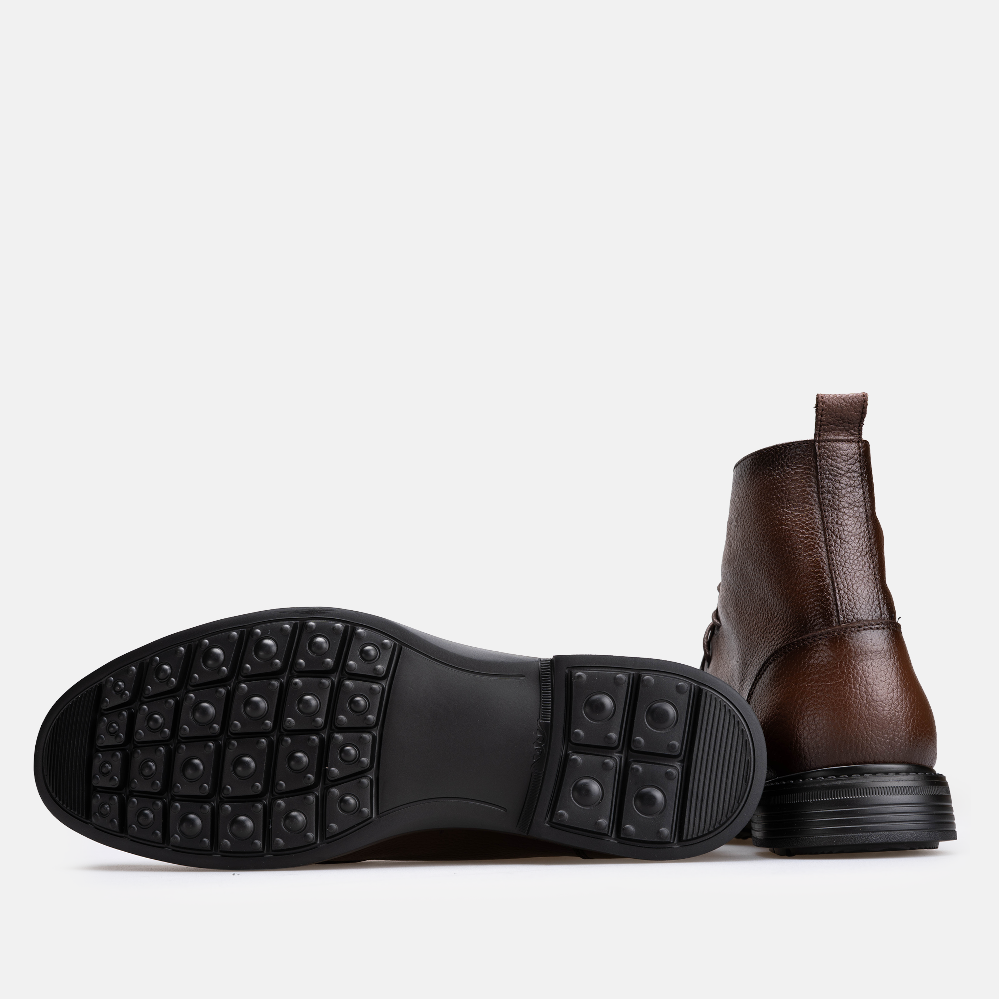 Volzak 5515 Bottine en cuir Marron Grainé