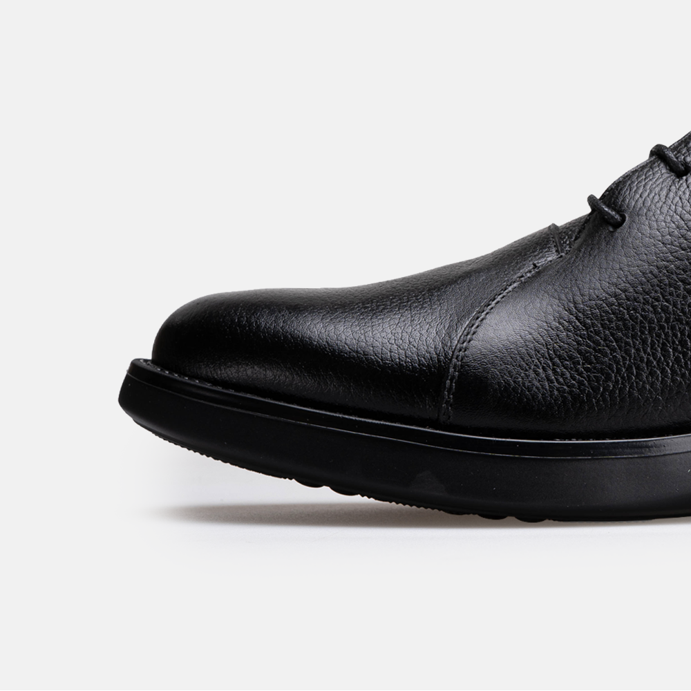 Volzak 5538 Bottine en cuir Noir Grainé