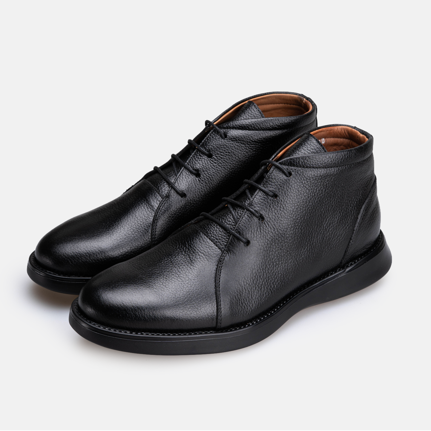 Volzak 5538 Bottine en cuir Noir Grainé