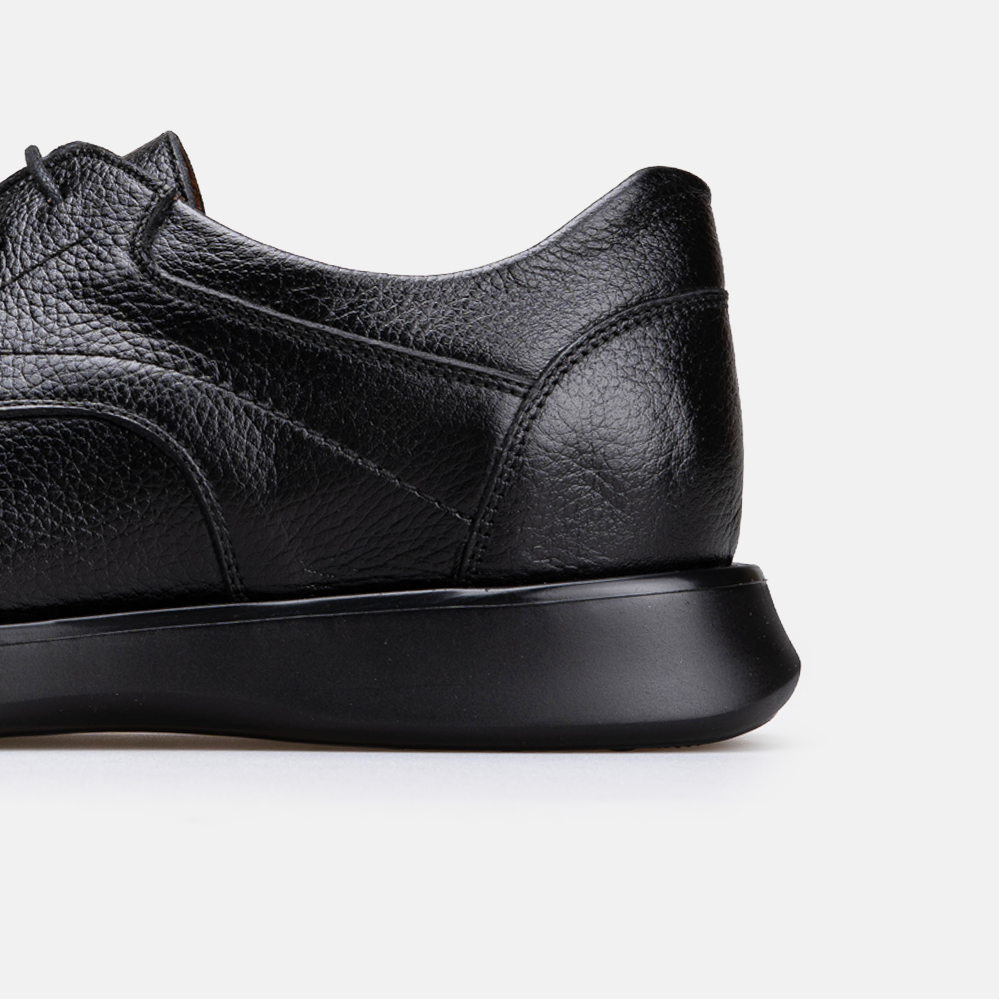 Volzak 5523 chaussure en cuir Noir Grainé