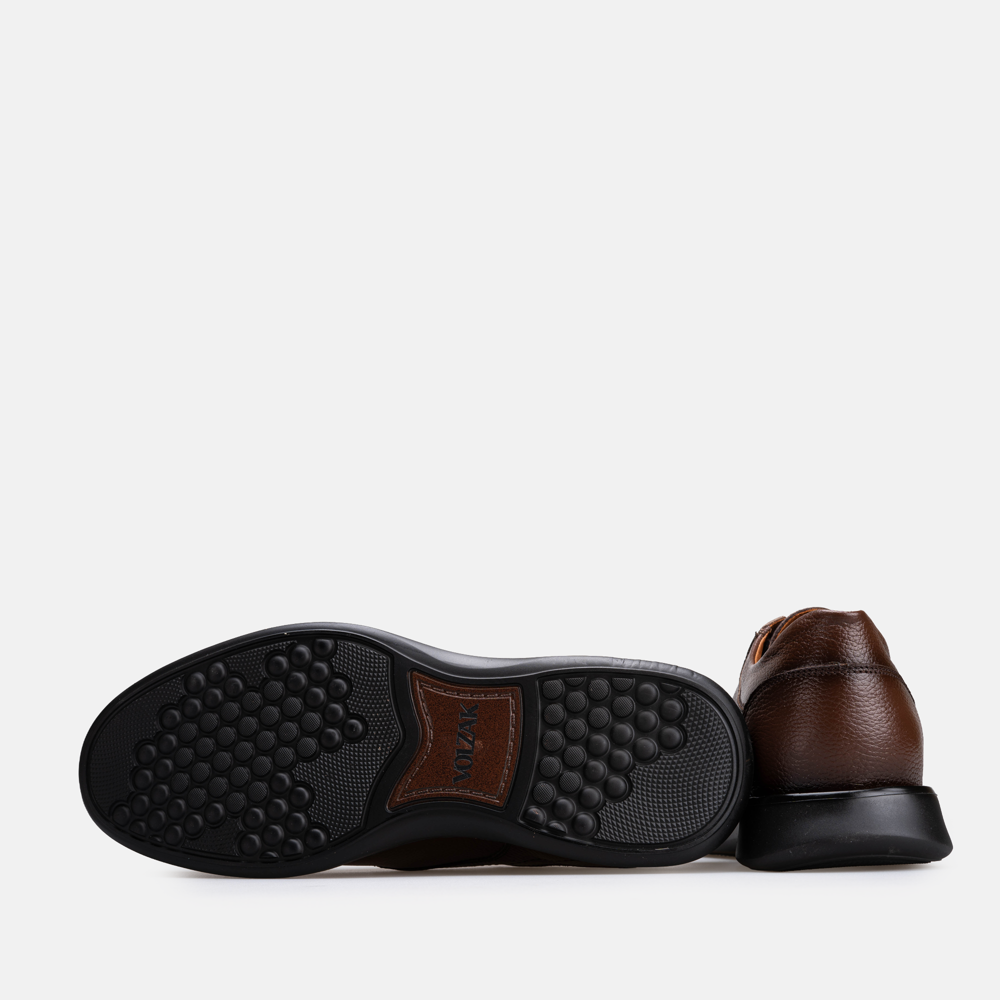 Volzak 5523 chaussure en cuir Marron Grainé