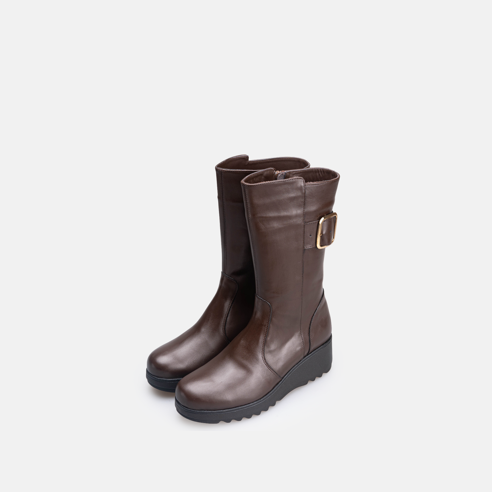Volzak 4020 Botte genouillère en cuir Marron