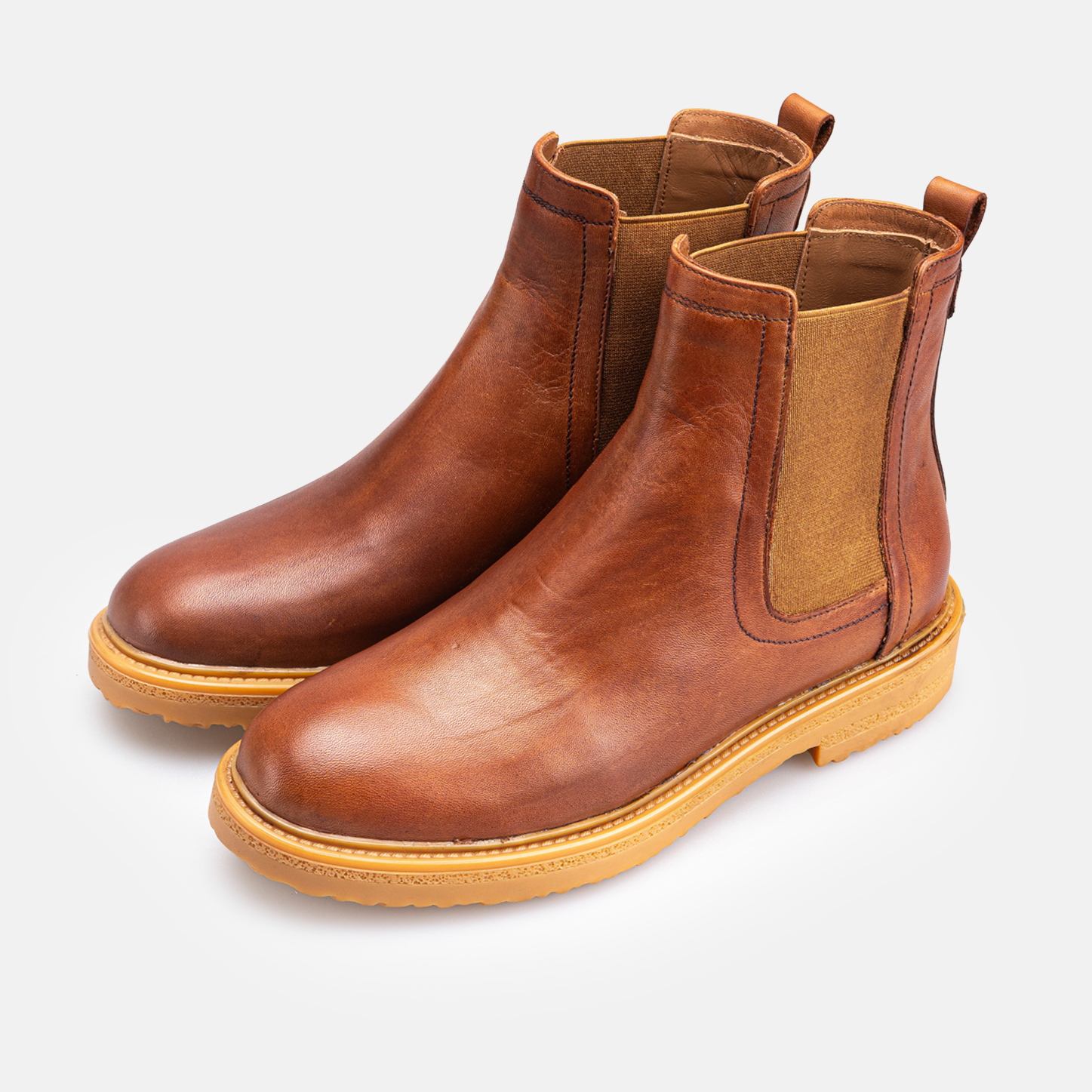 Volzak 4037 Bottine en cuir Camel