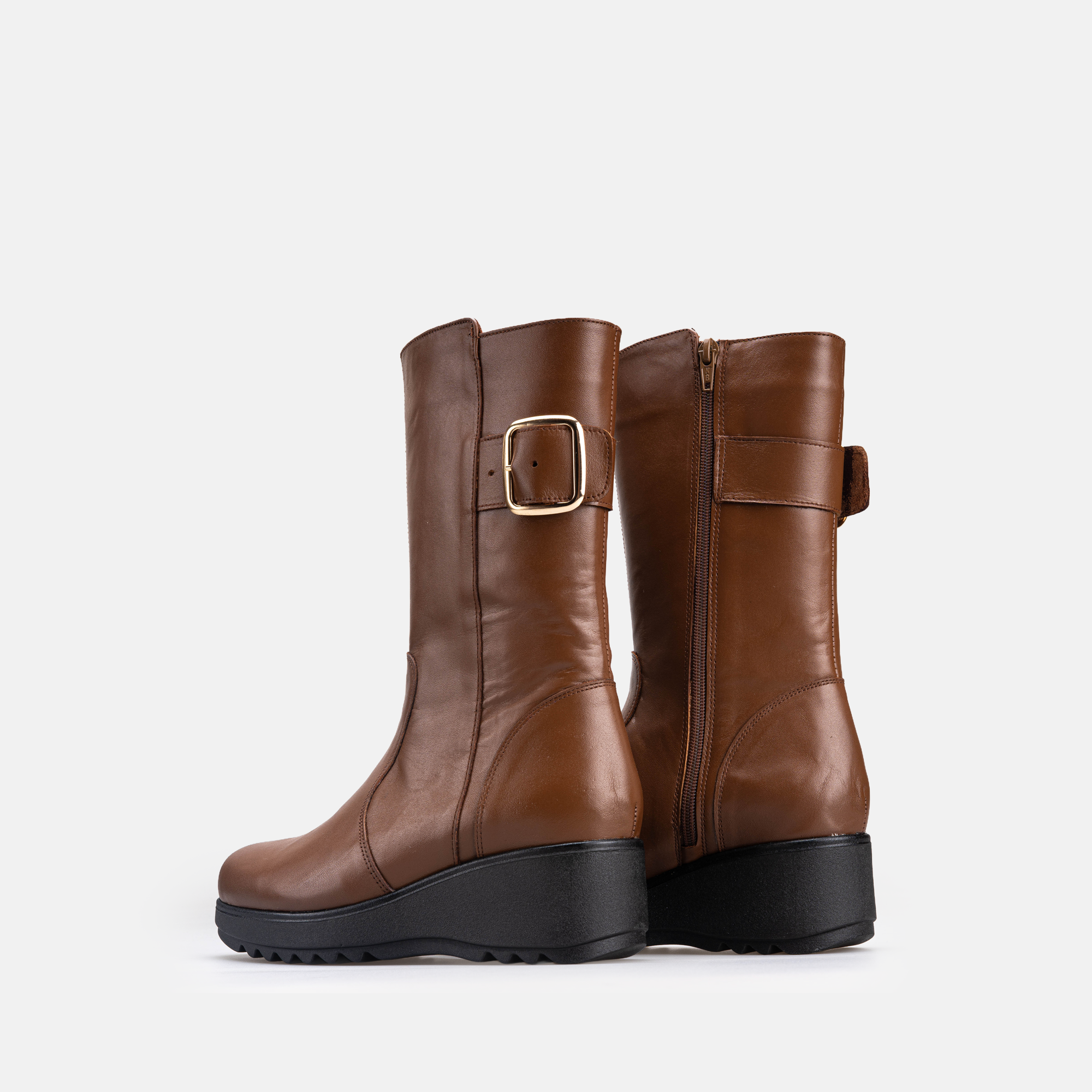 Volzak 4020 Botte genouillère en cuir Camel