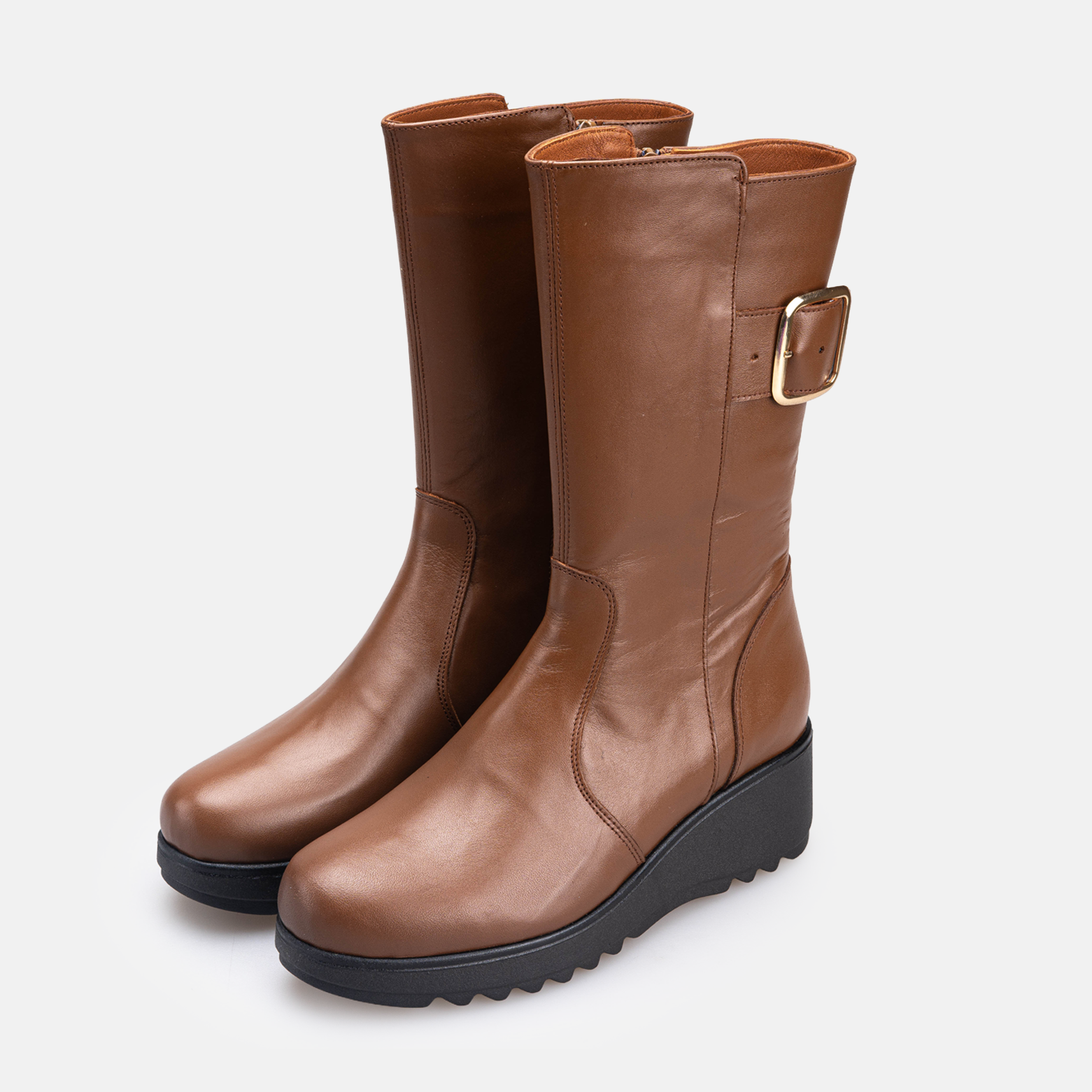 Volzak 4020 Botte genouillère en cuir Camel
