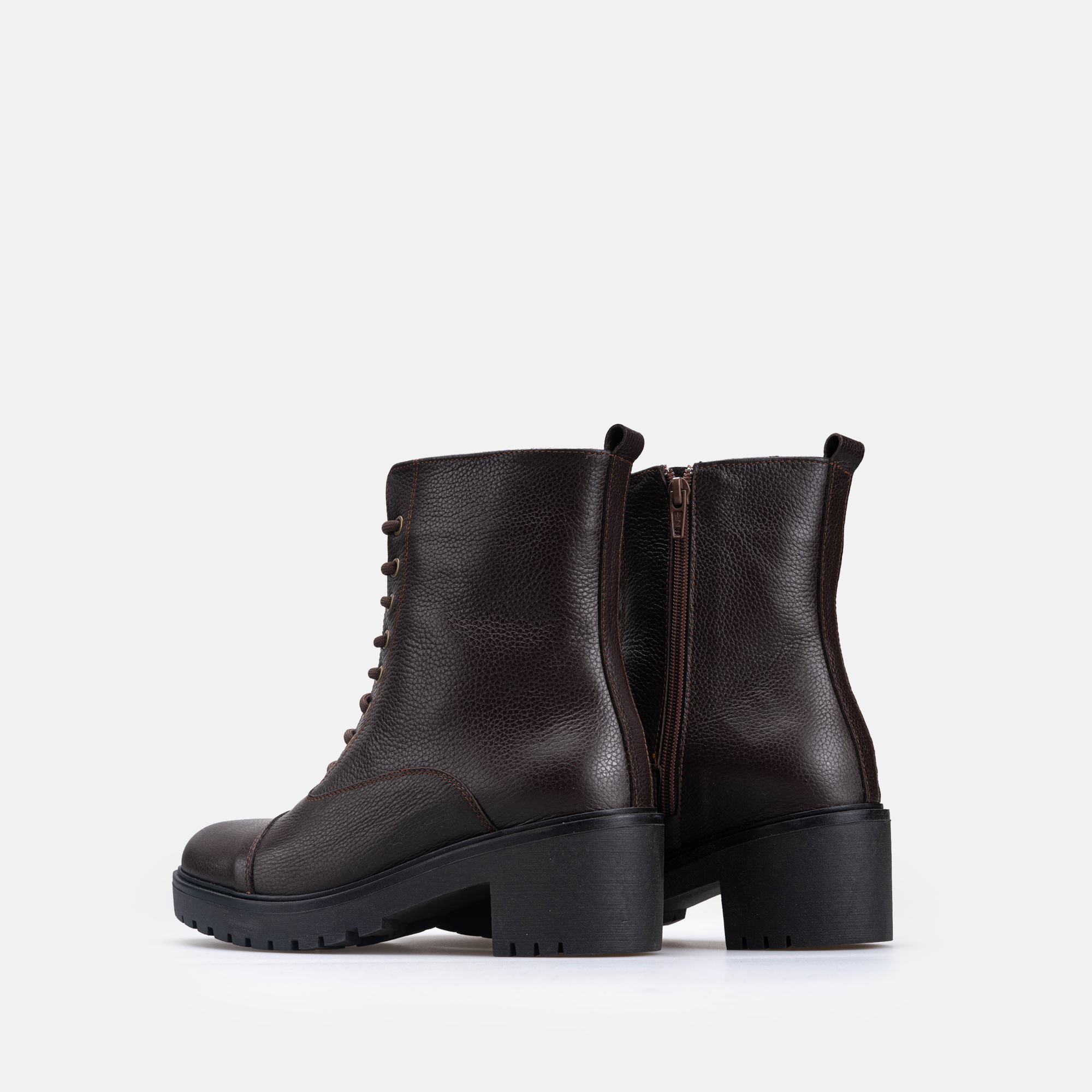 Volzak 4088 Bottine en cuir Marron Foncé