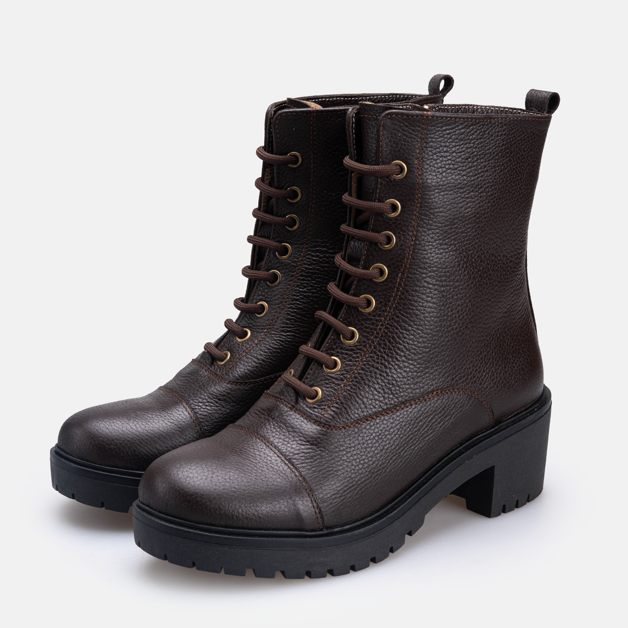 Volzak 4088 Bottine en cuir Marron Foncé