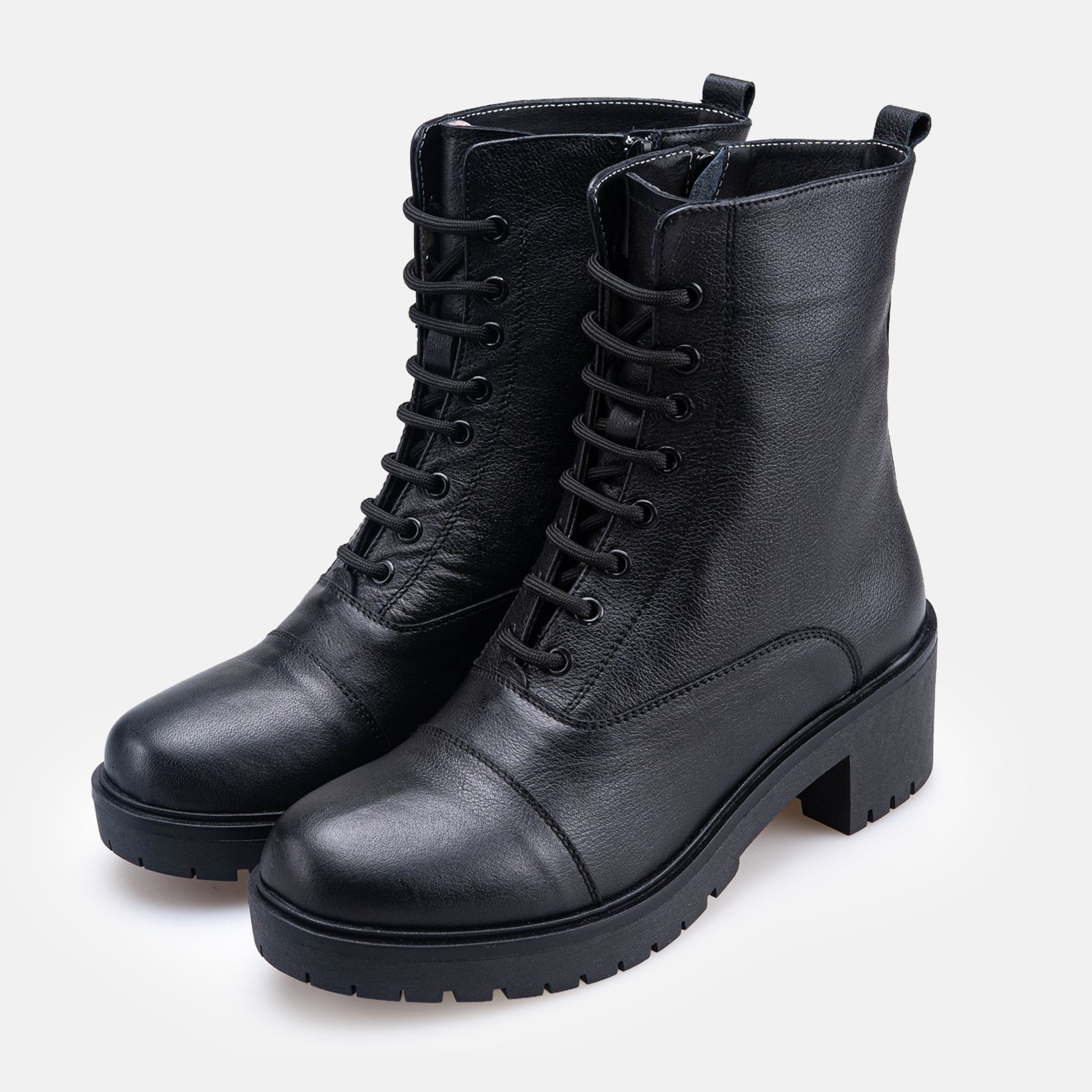 Volzak 4088 Bottine en cuir Noir Grainé