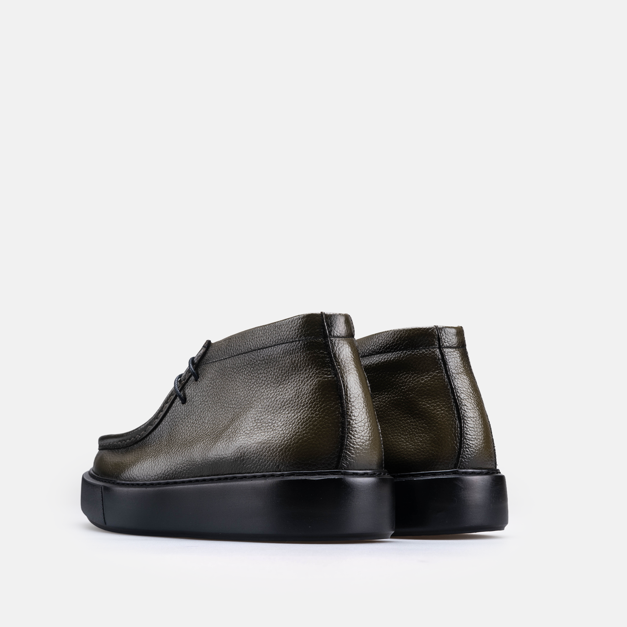 Volzak 5543 Bottine en cuir Vert Grainé