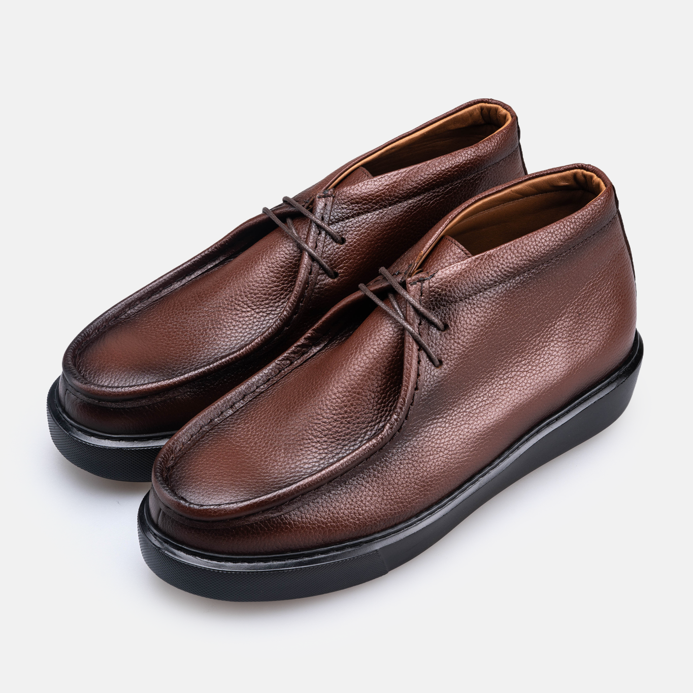 Volzak 5543 Bottine en cuir Marron Grainé