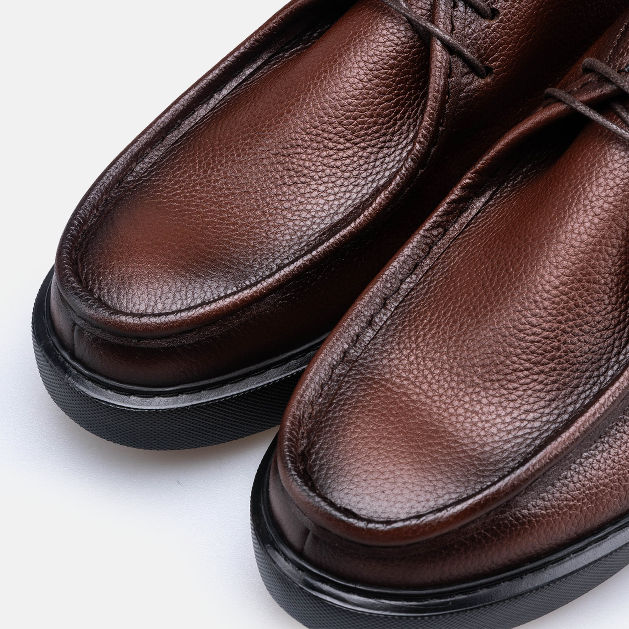 Volzak 5543 Bottine en cuir Marron Grainé