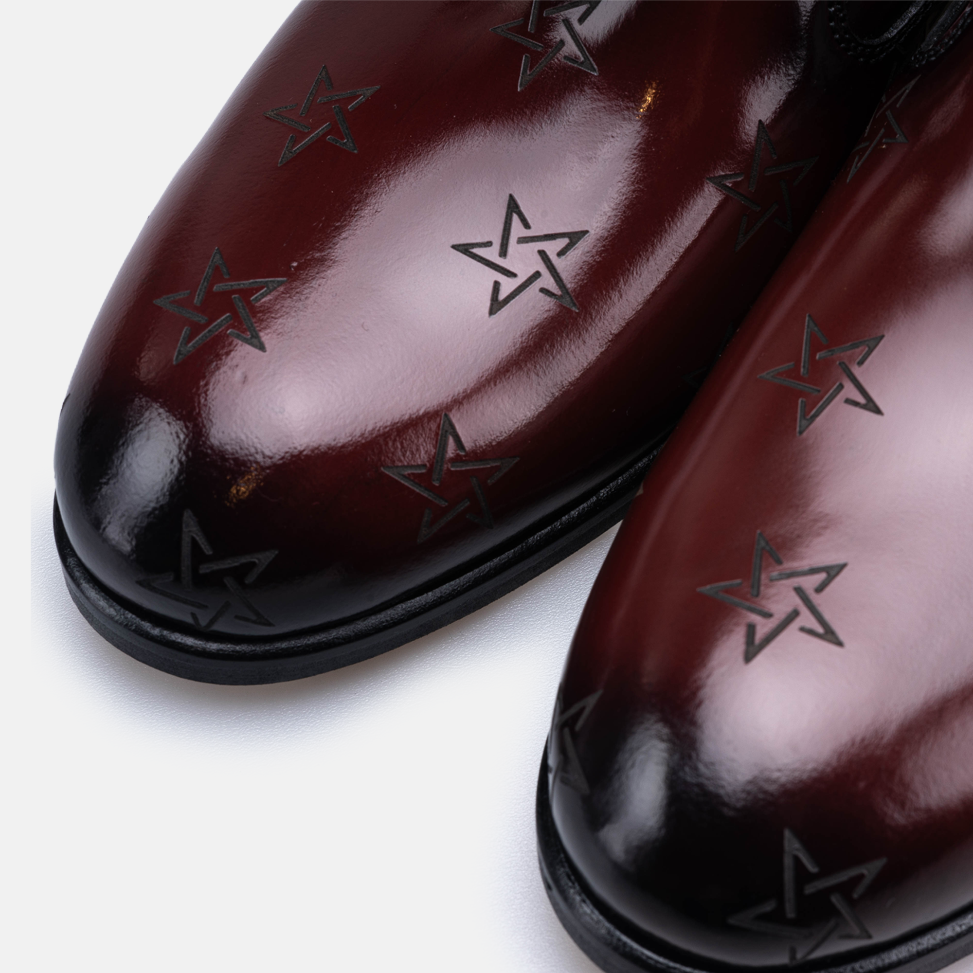 Volzak Morocco chaussure en cuir Bordeaux Démasquable