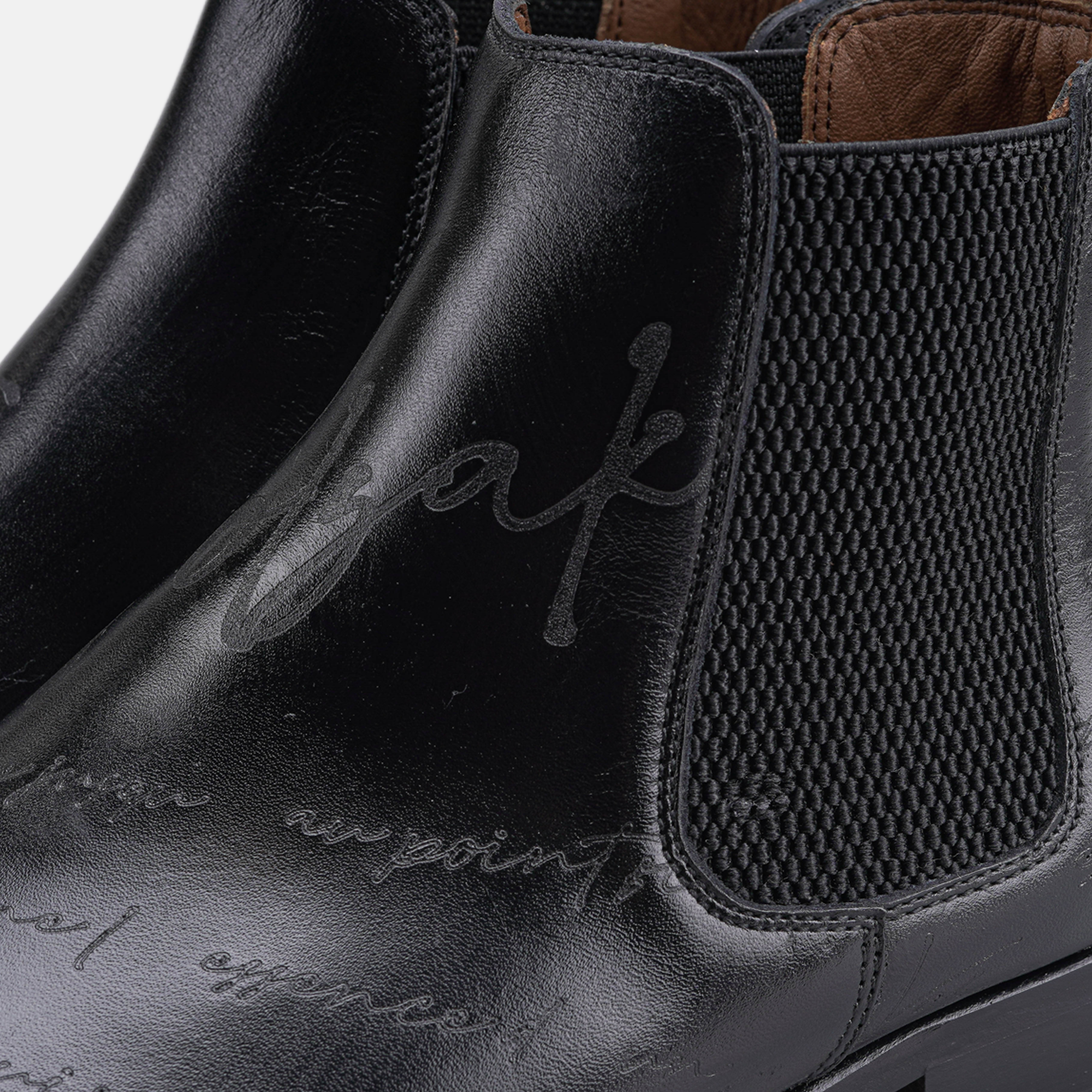 Volzak 5544 Bottine en cuir Noir