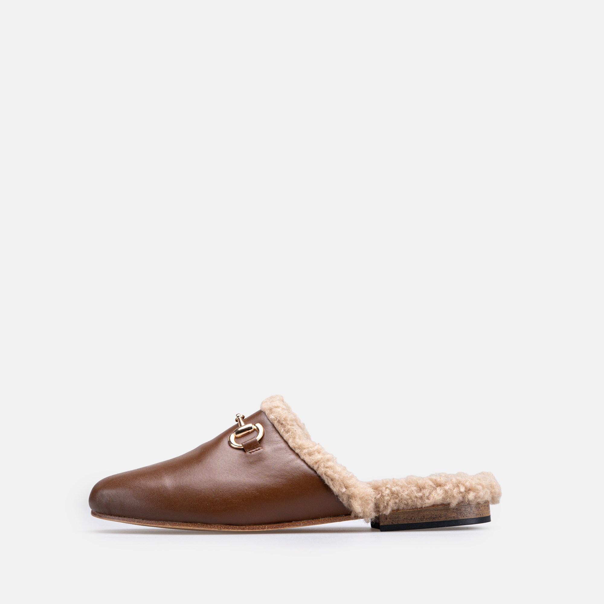 Volzak 4053 Mule en cuir Camel