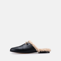 Volzak 4053 Mule en cuir Noir