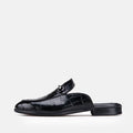 Volzak 5604 Mule en cuir Noir Croco