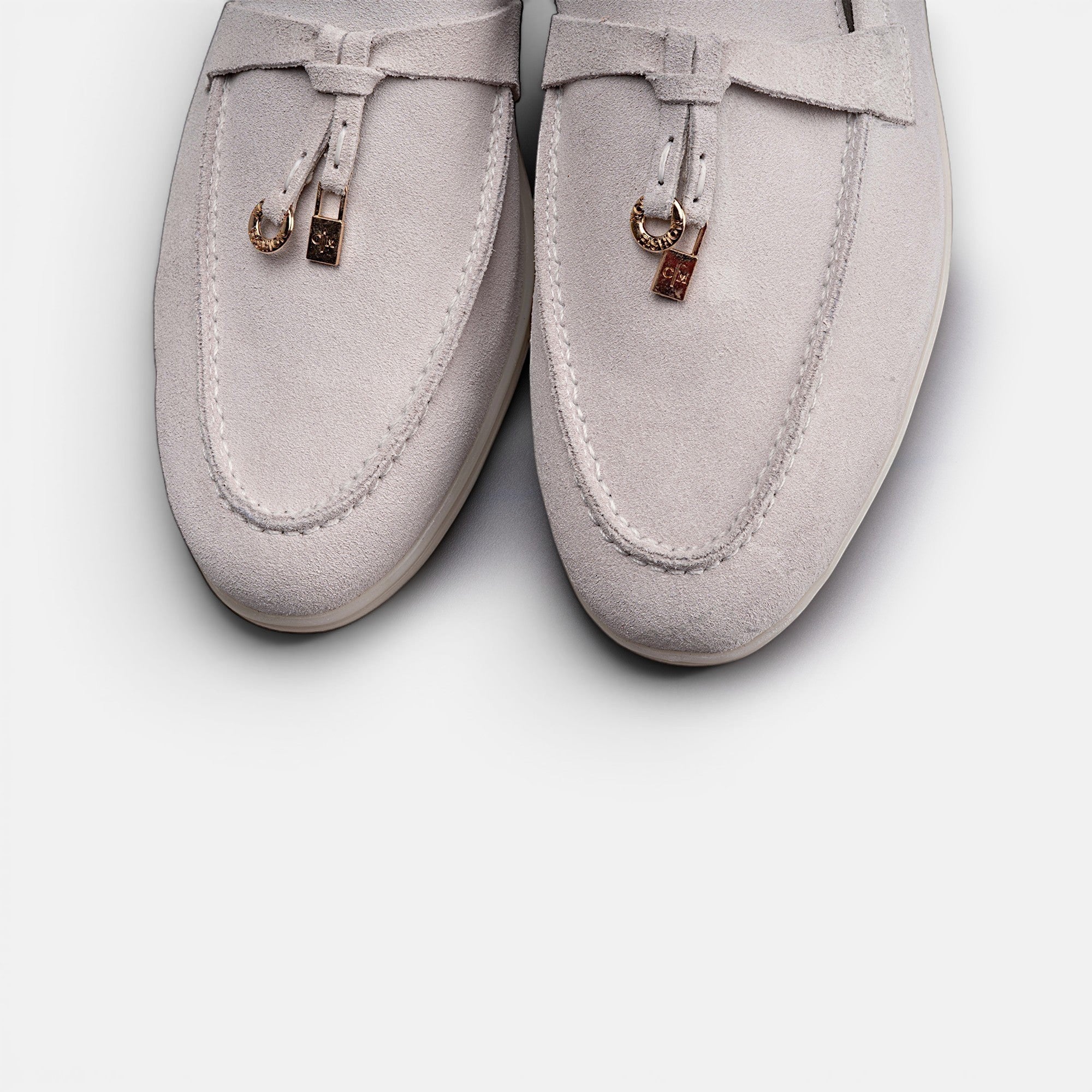 Volzak 32 mocassin en daim Beige Clair