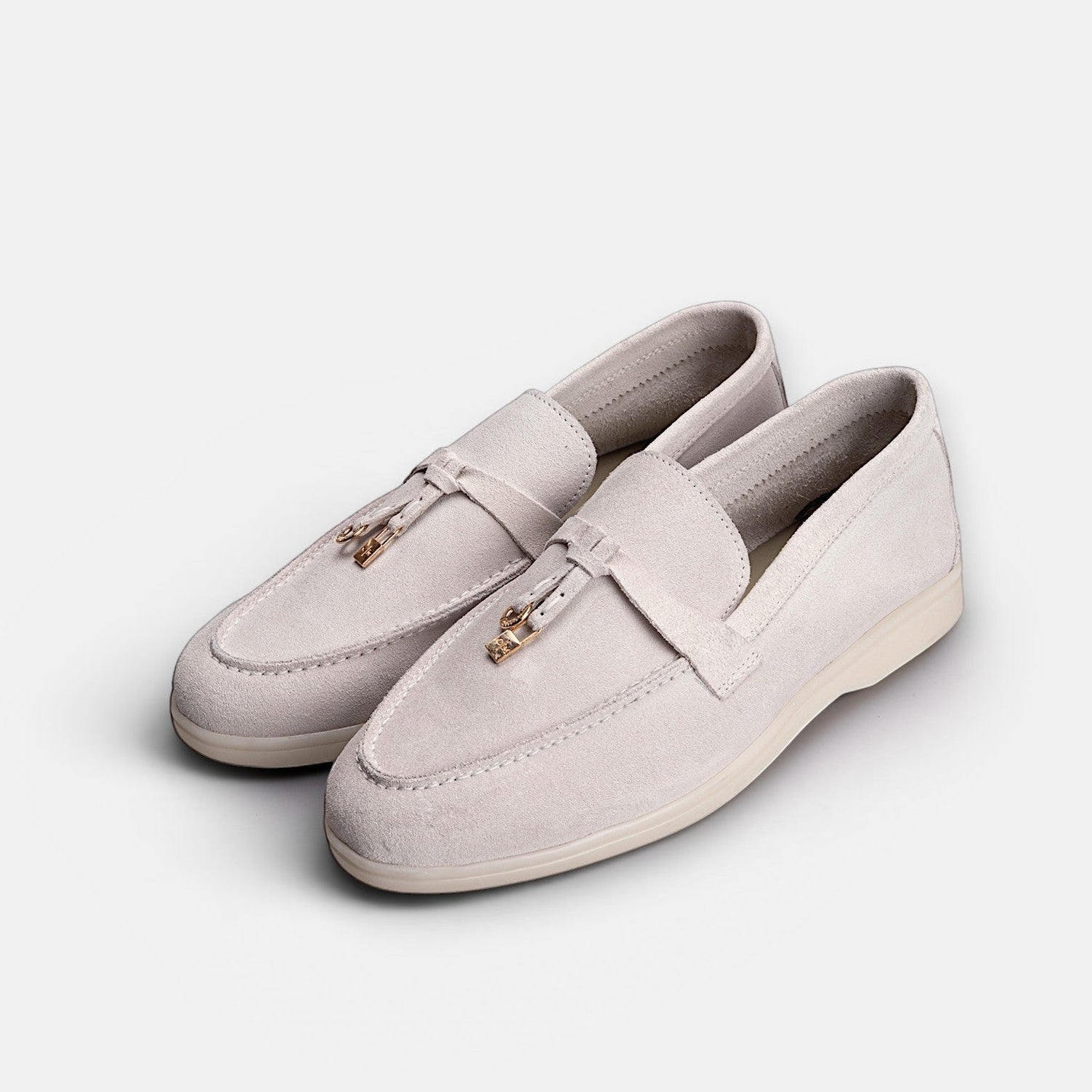 Volzak 32 mocassin en daim Beige Clair