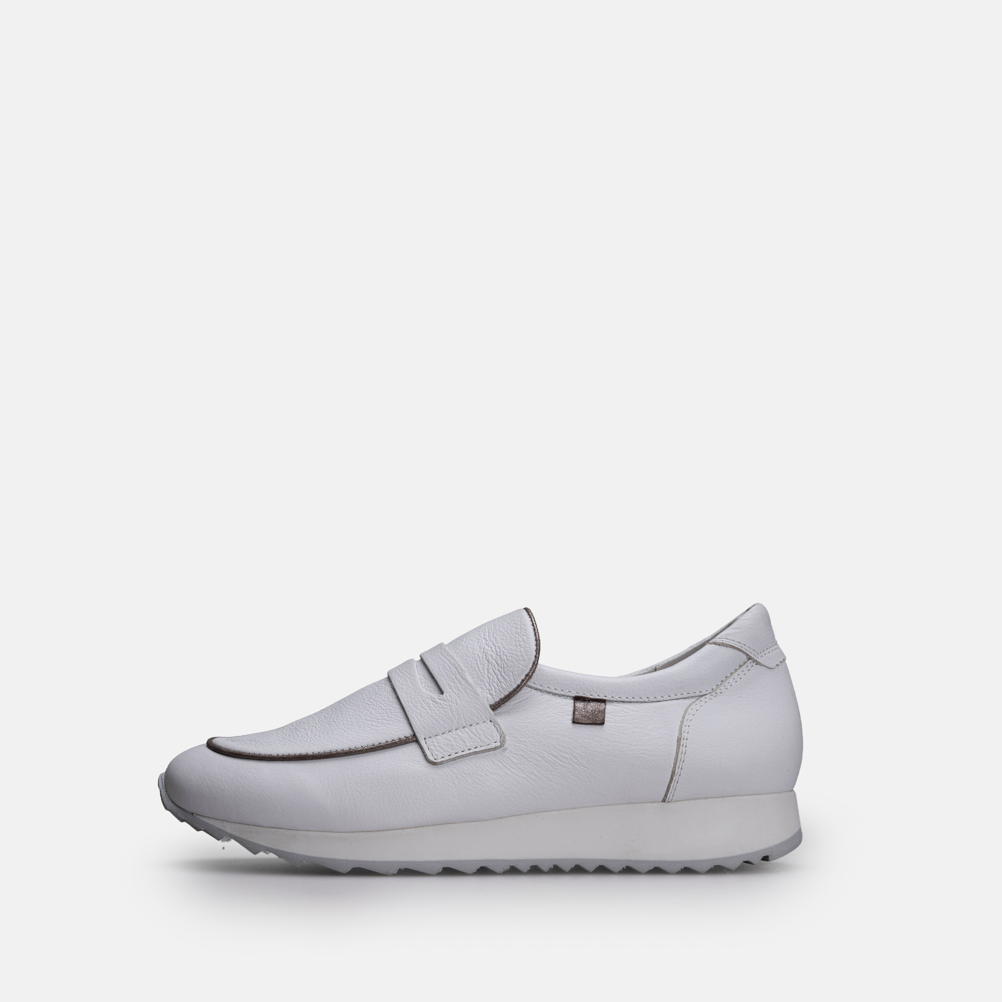 Volzak 702 Basket en cuir Blanc