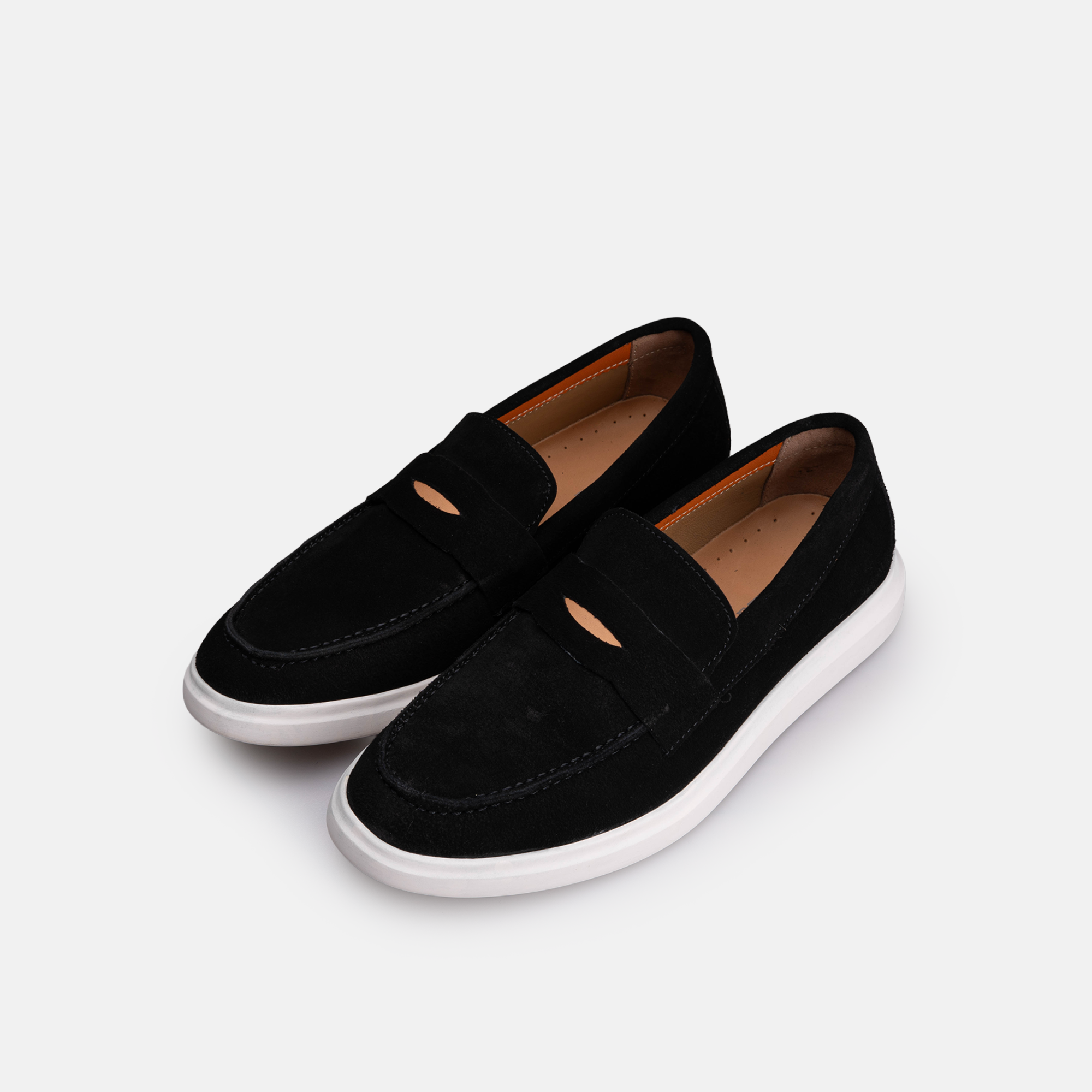 Volzak 711 Mocassin en daim Noir