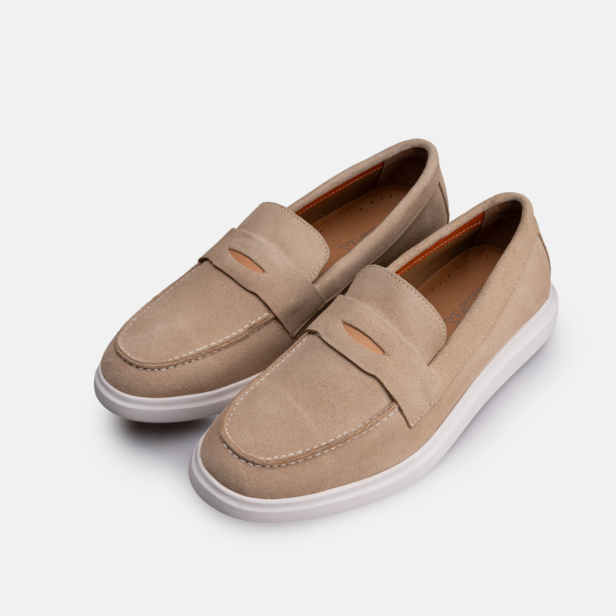 Volzak 711 Mocassin en daim Beige