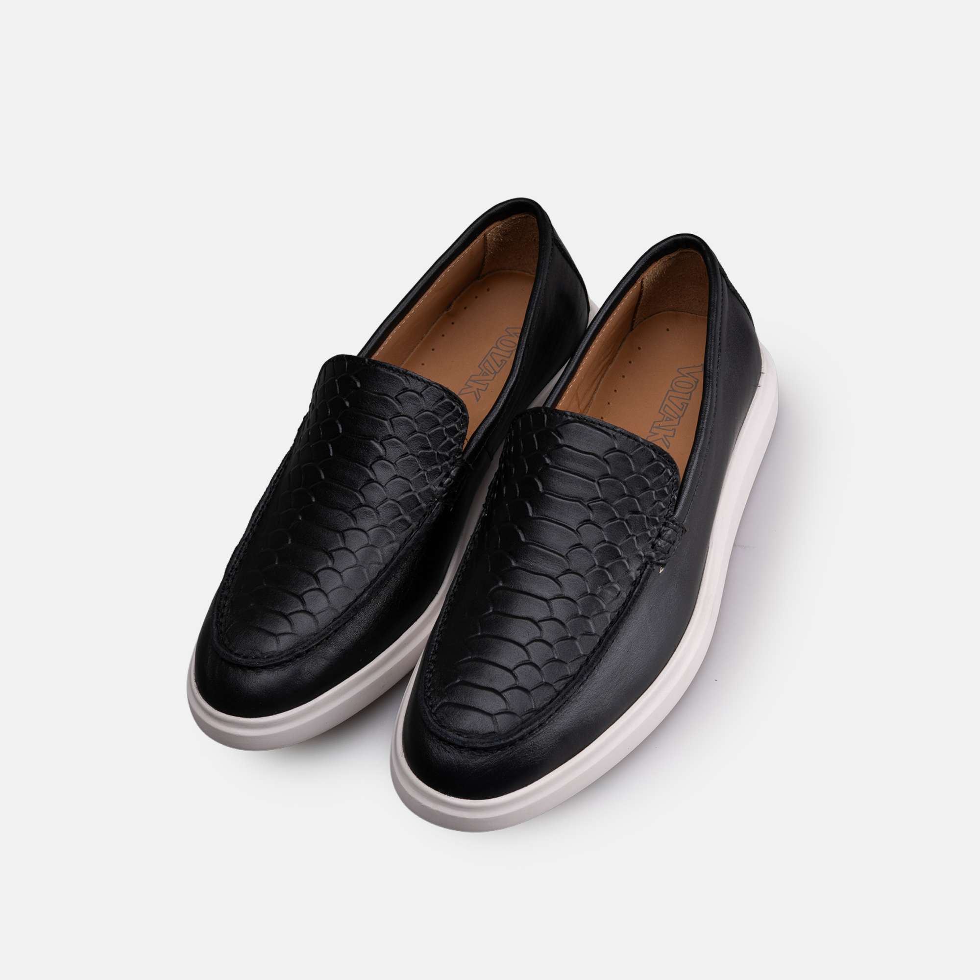 Volzak 710 Mocassin en cuir Noir