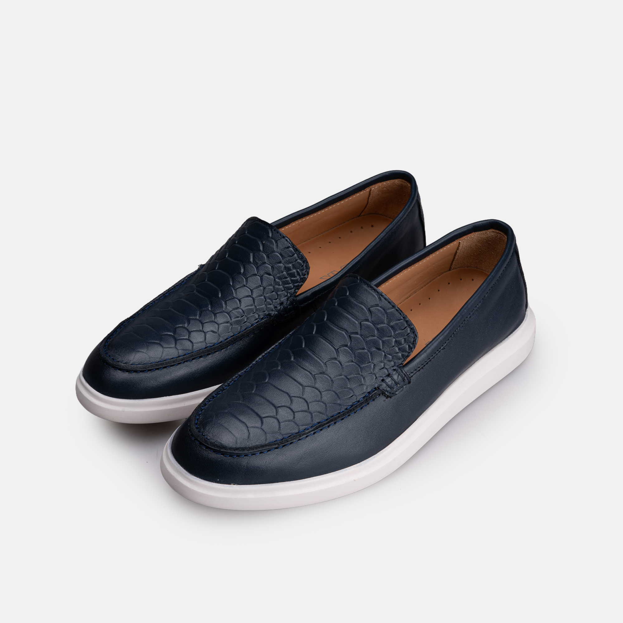 Volzak 710 Mocassin en cuir Bleu