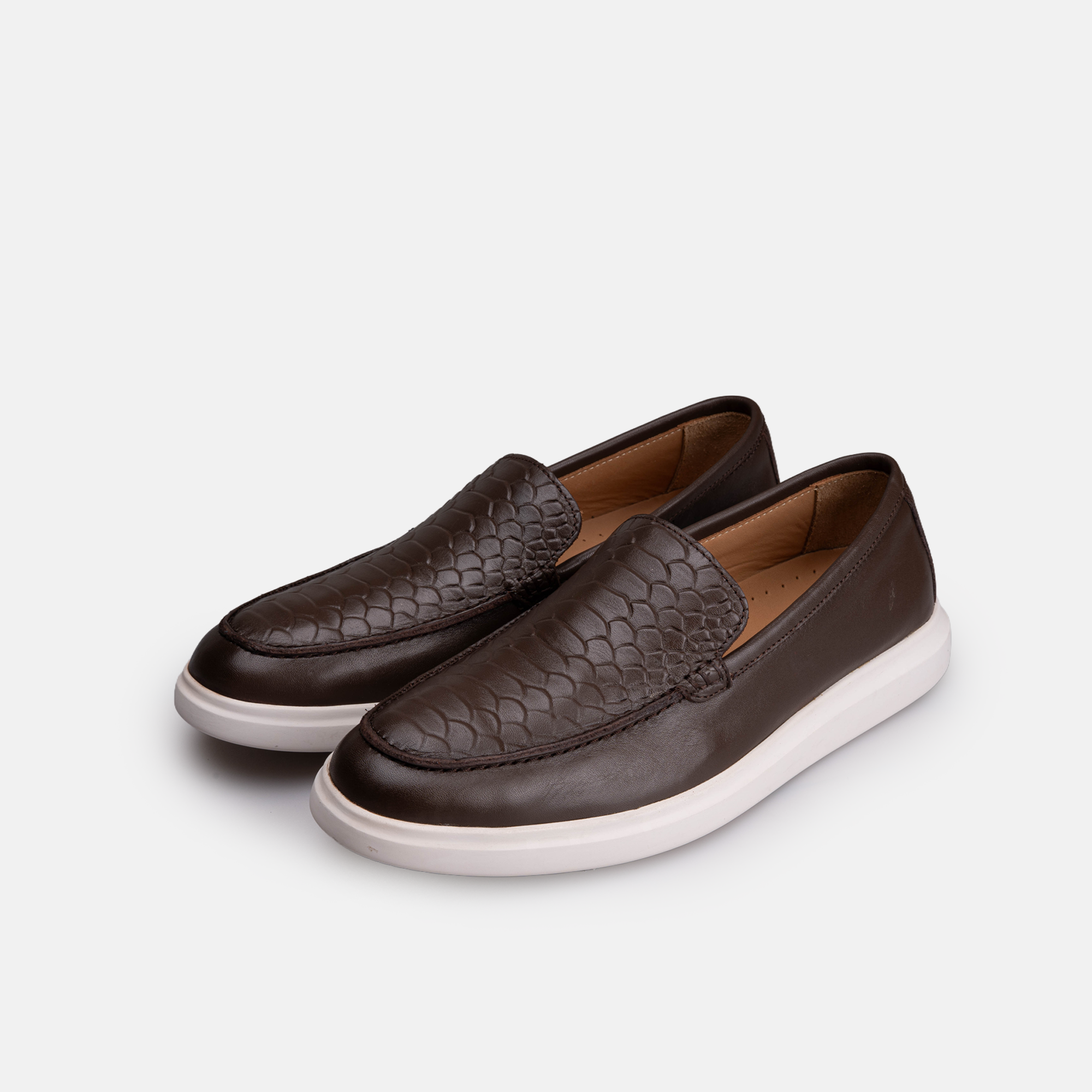 Volzak 710 Mocassin en cuir Marron