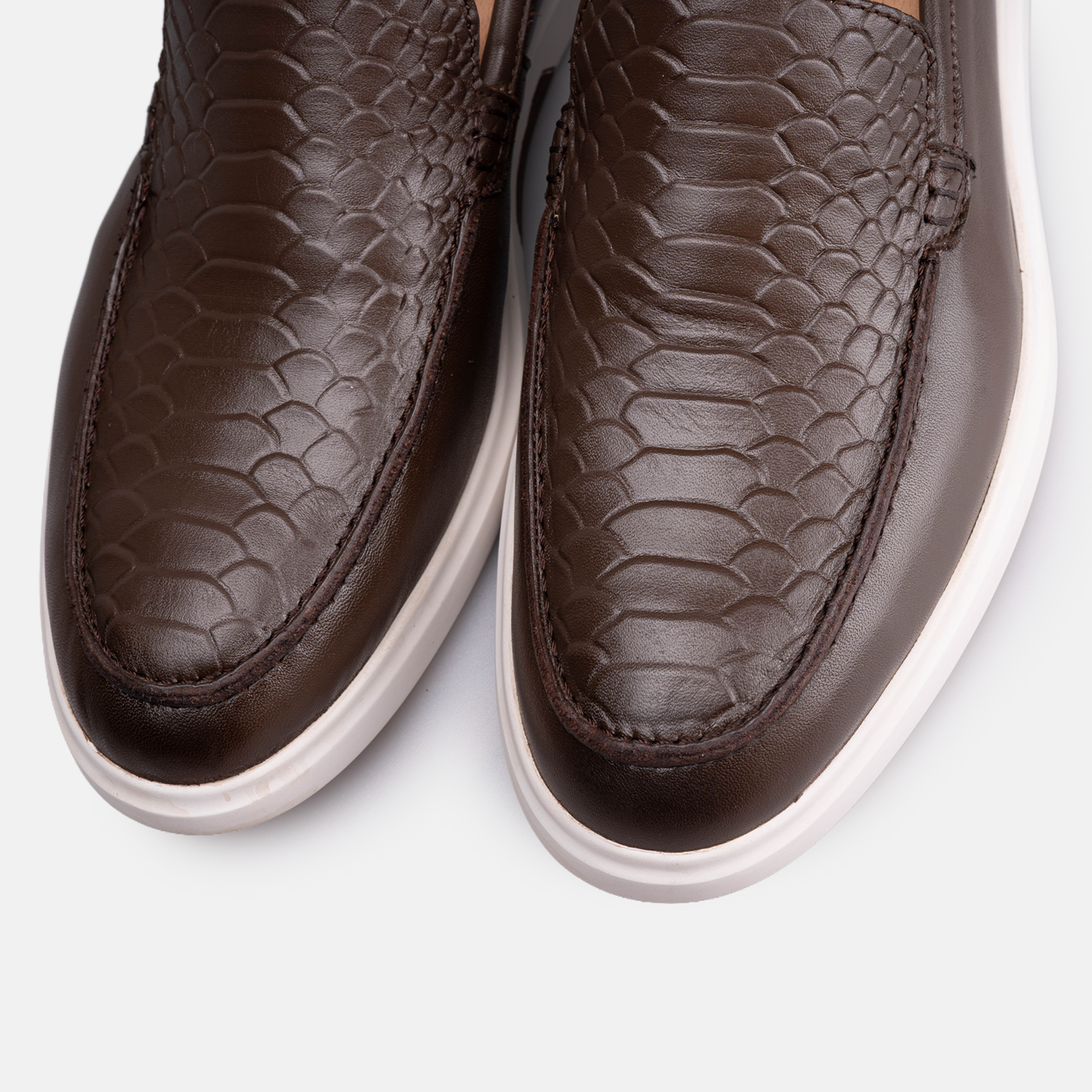 Volzak 710 Mocassin en cuir Marron