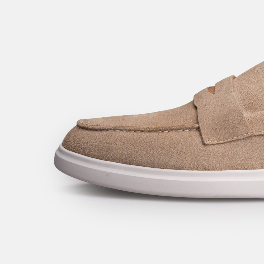 Volzak 711 Mocassin en daim Beige