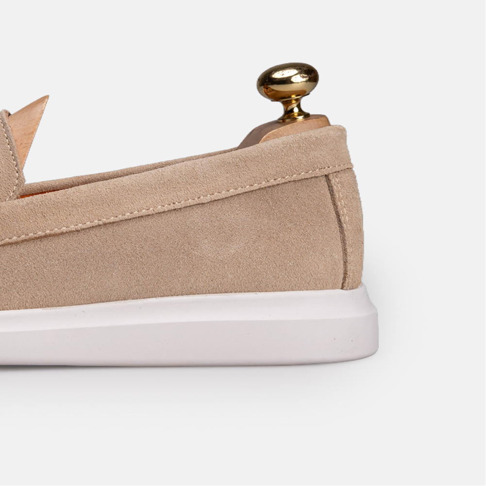 Volzak 711 Mocassin en daim Beige