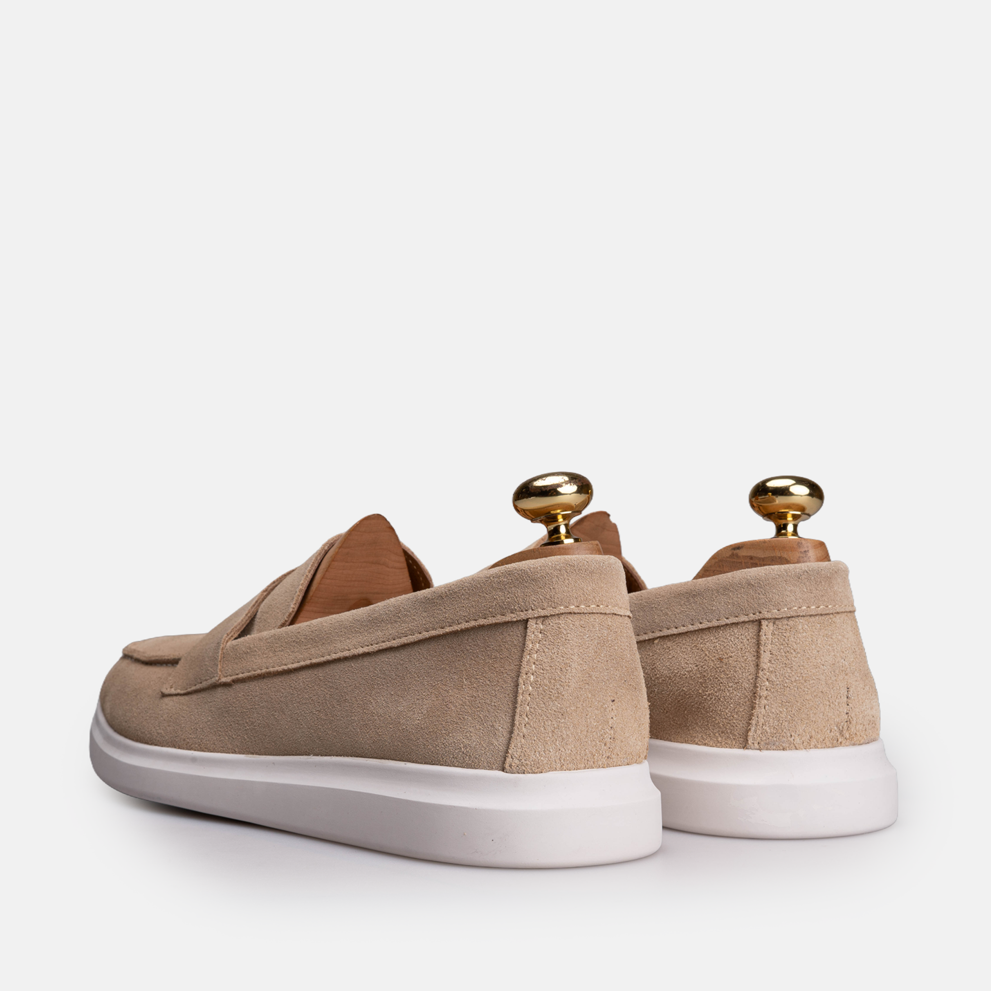 Volzak 711 Mocassin en daim Beige