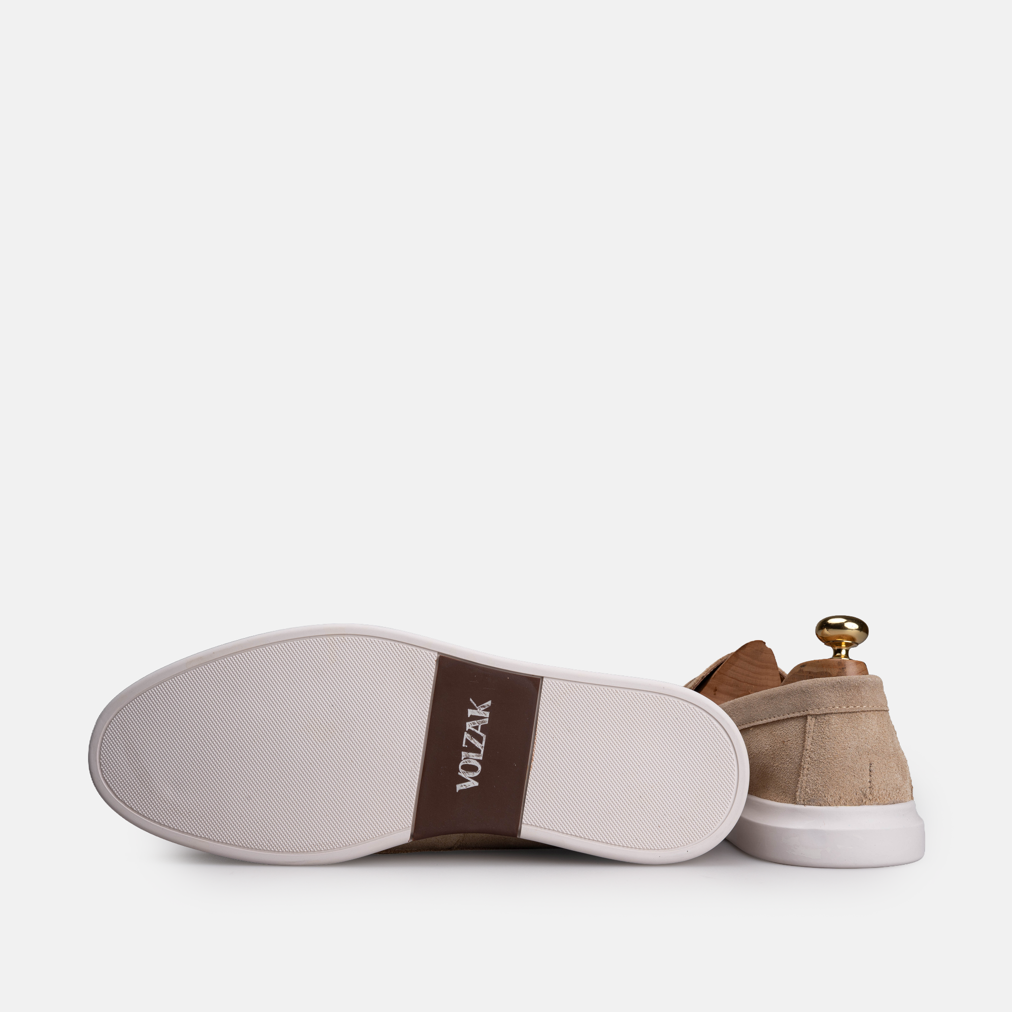 Volzak 711 Mocassin en daim Beige