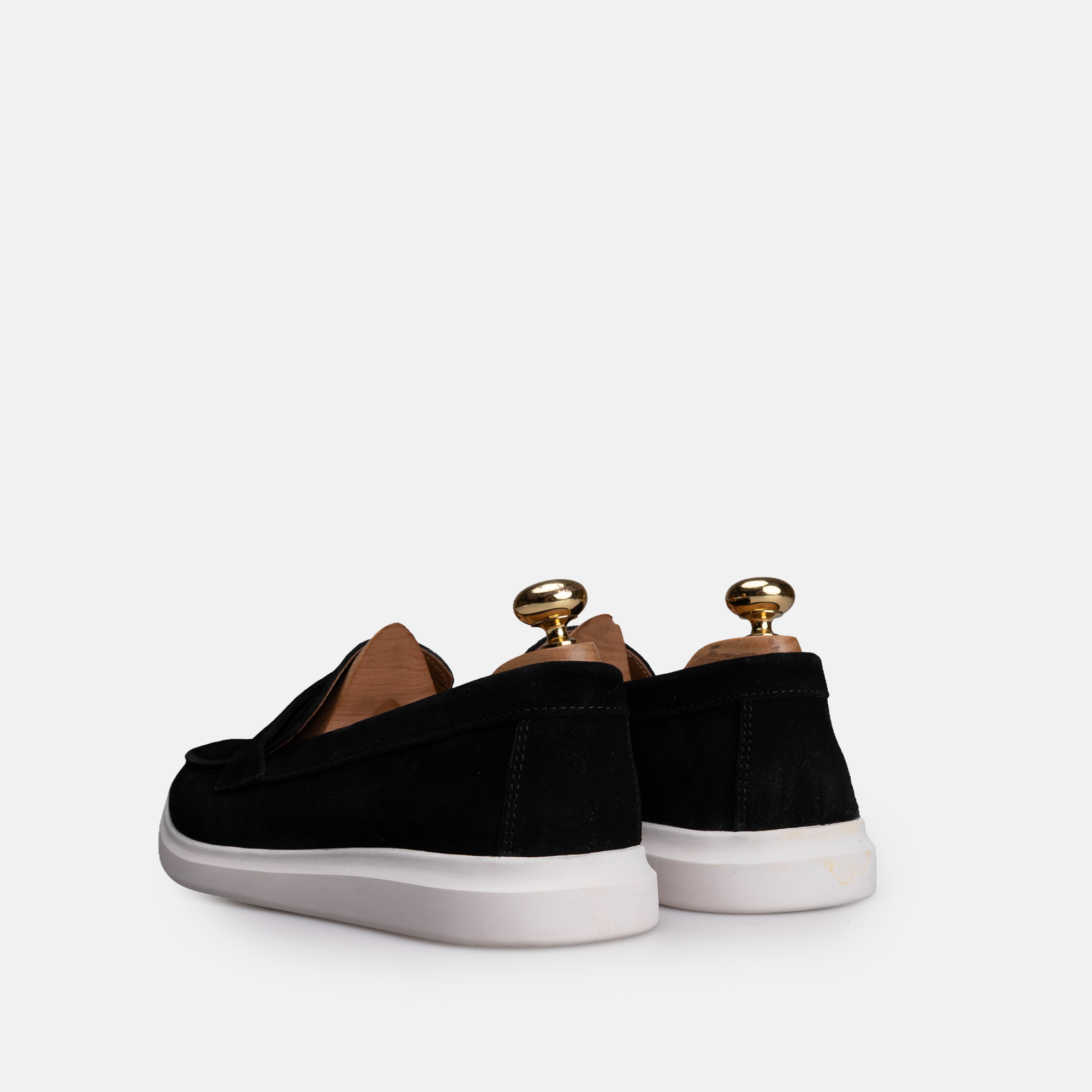 Volzak 711 Mocassin en daim Noir