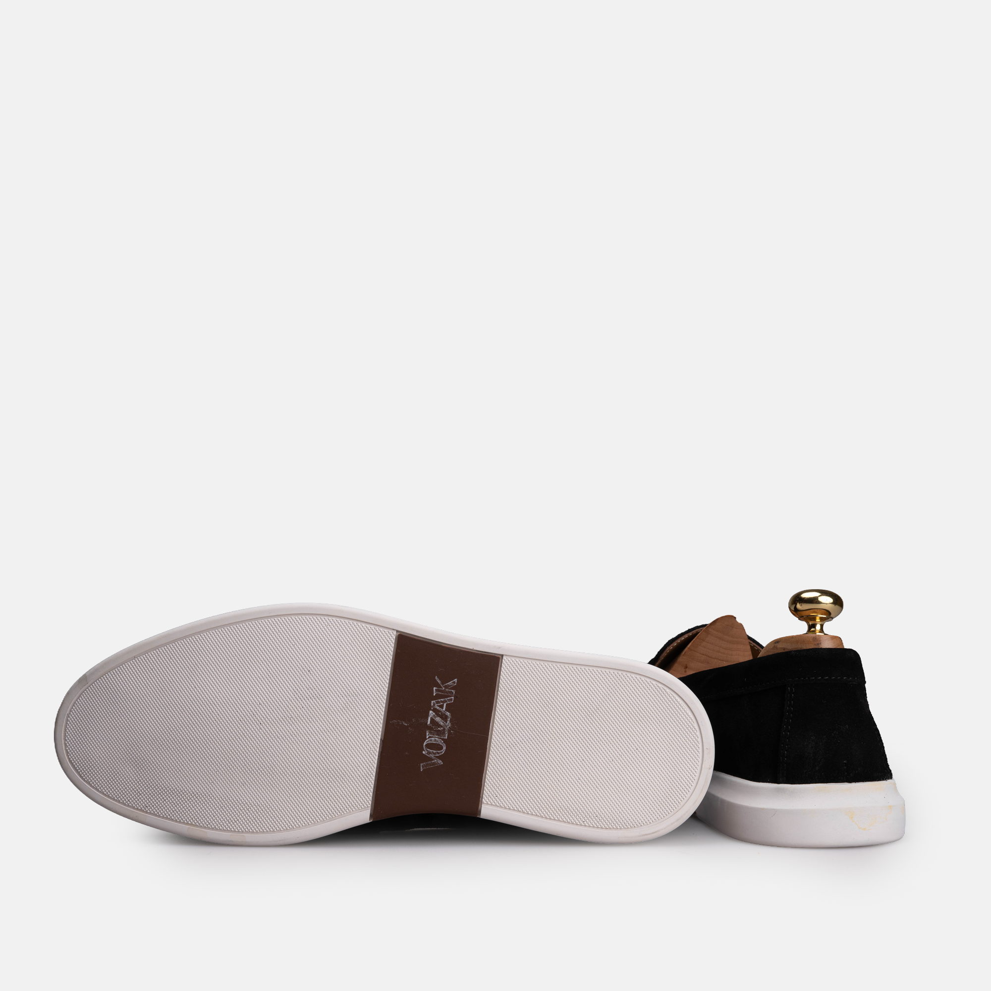 Volzak 711 Mocassin en daim Noir