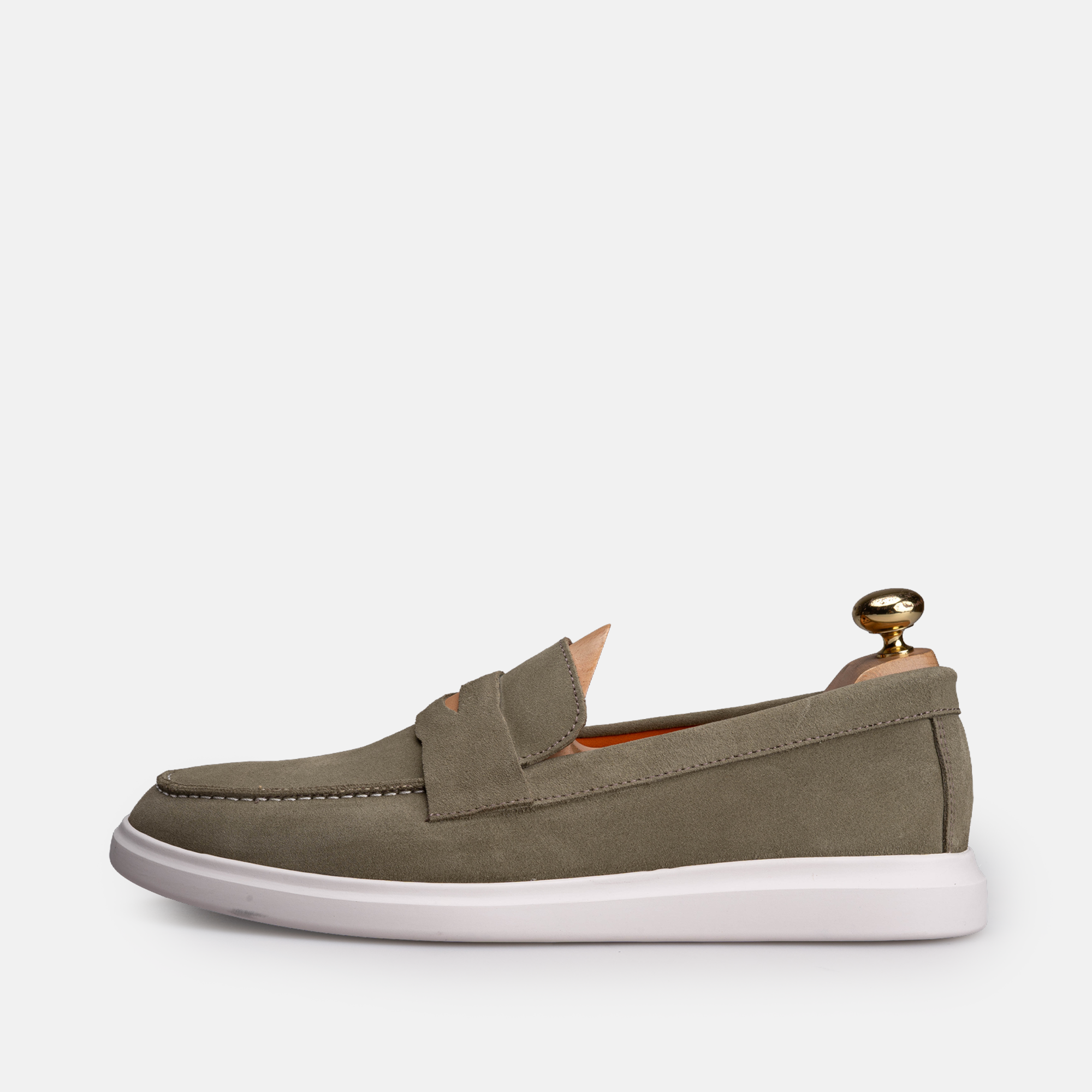 Volzak 711 Mocassin en daim Vert