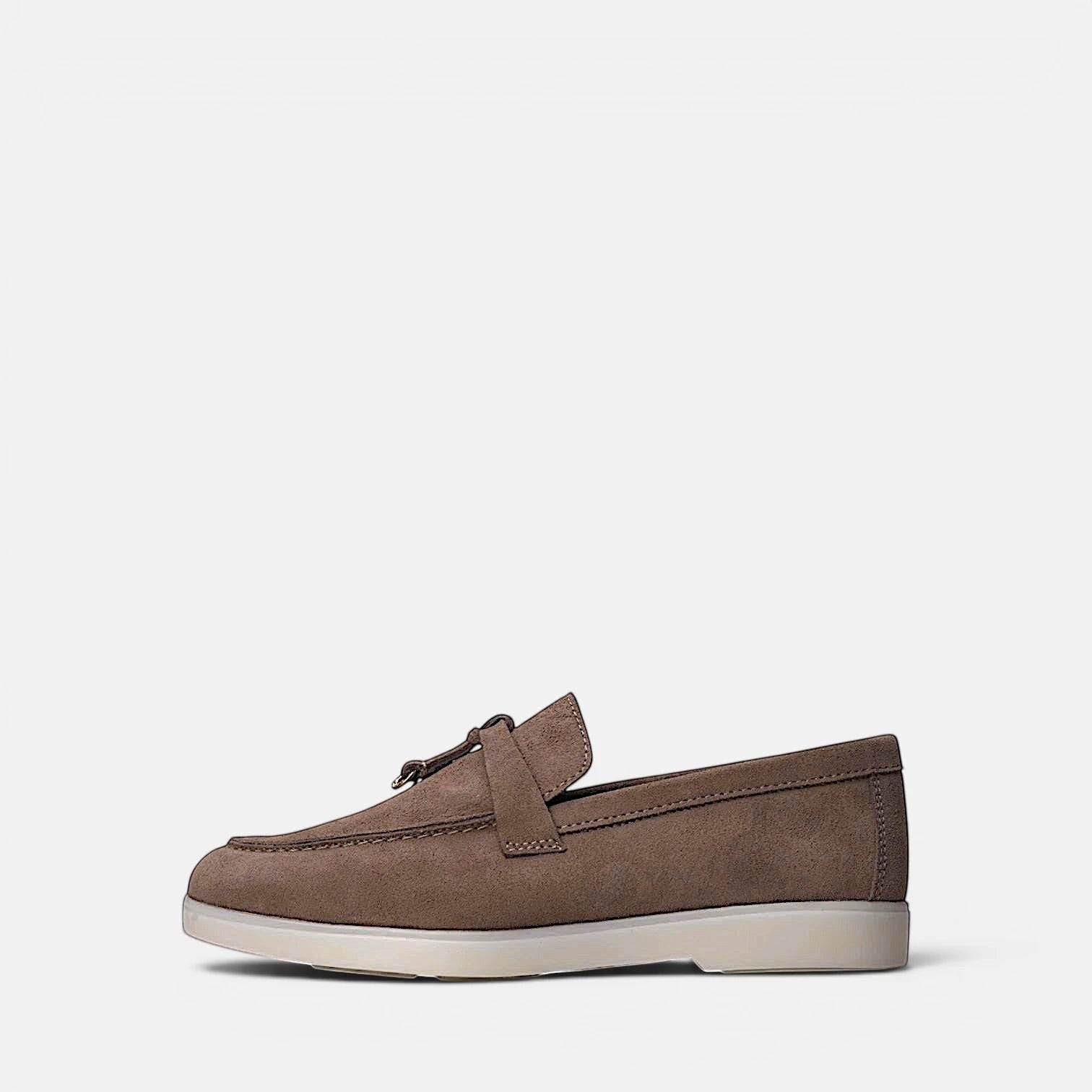 Volzak 279 Mocassin en daim Taupe