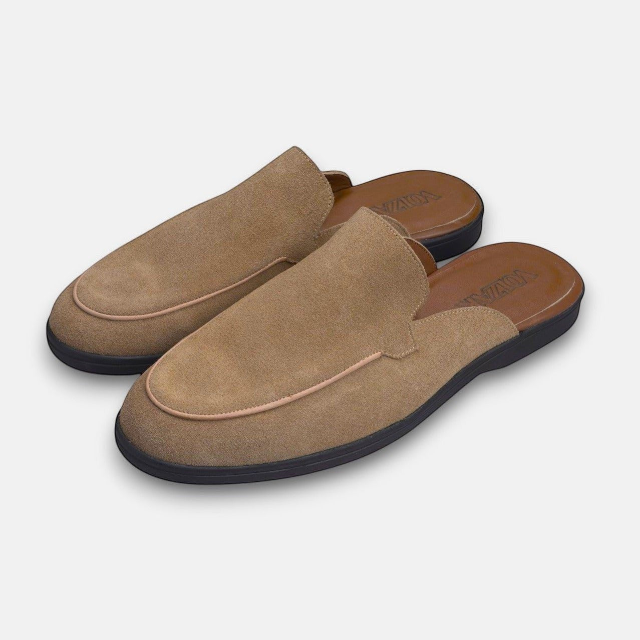 Volzak 5606 Mule en daim Beige