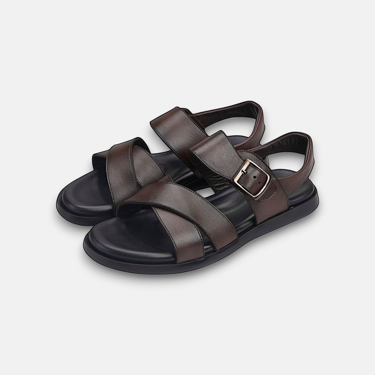 Volzak 5415 Sandale en cuir Marron