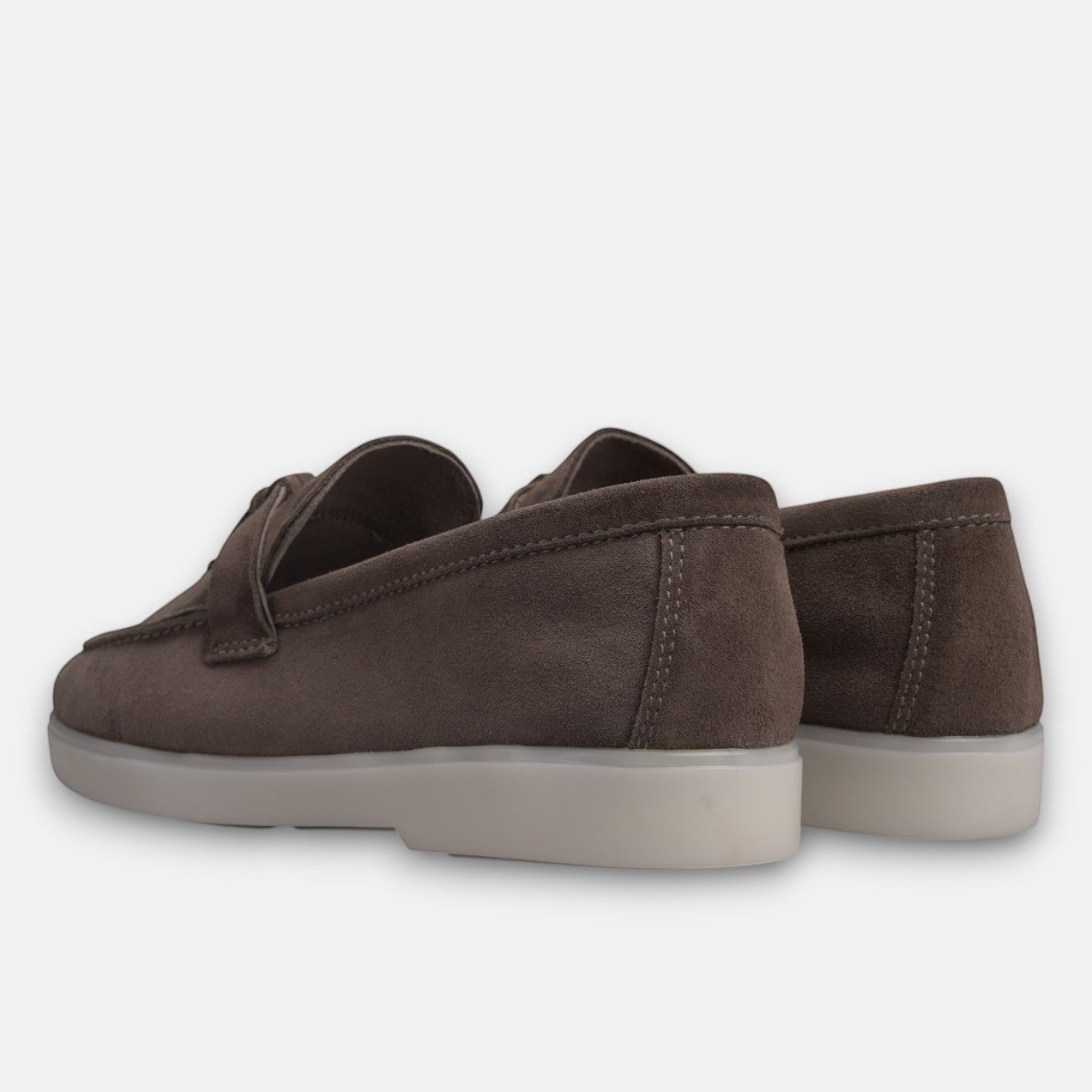 Volzak 279 Mocassin en daim Taupe Foncé